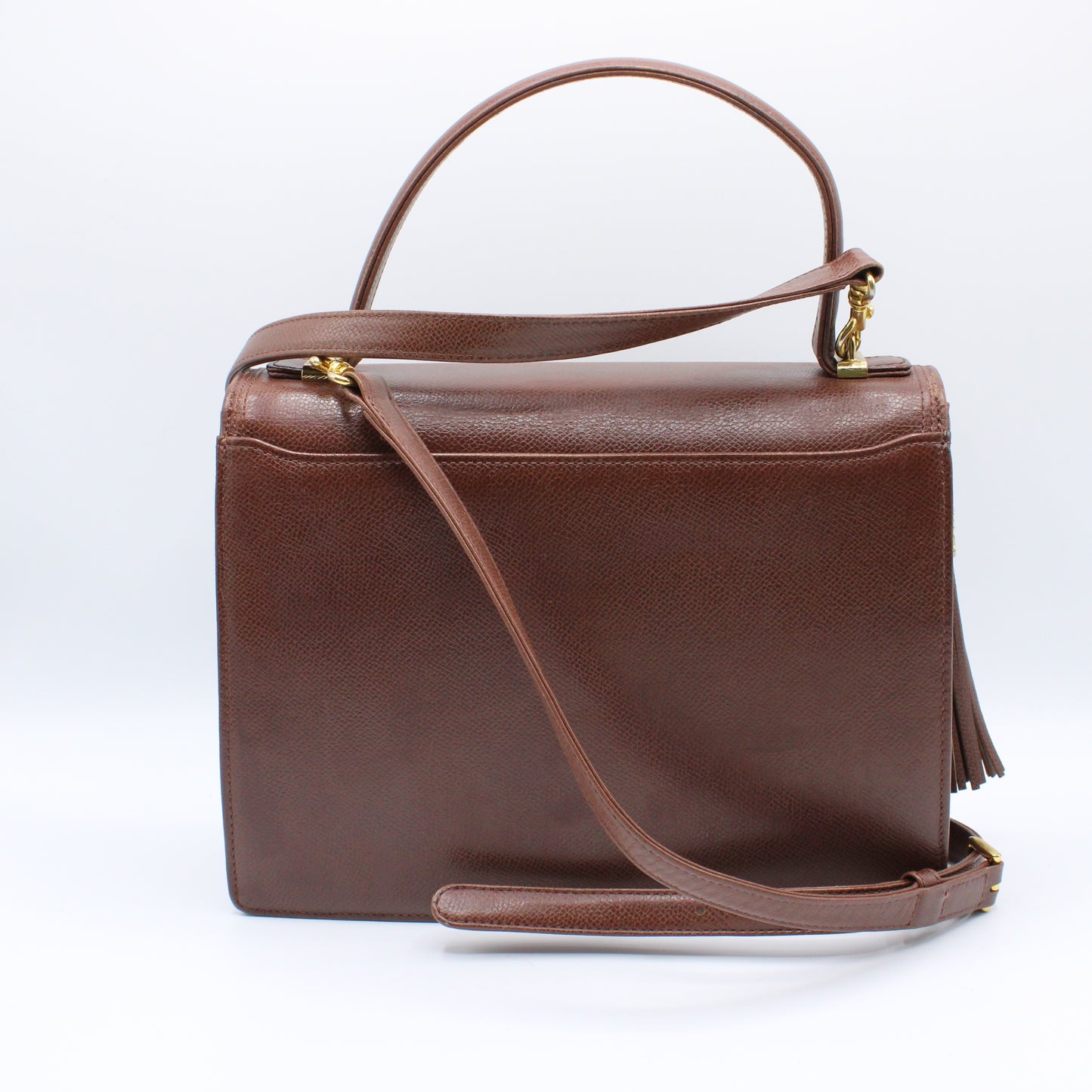 Valentino Garavani Brown Two Way Kelly Crossbody Leather Bag Vintage #2