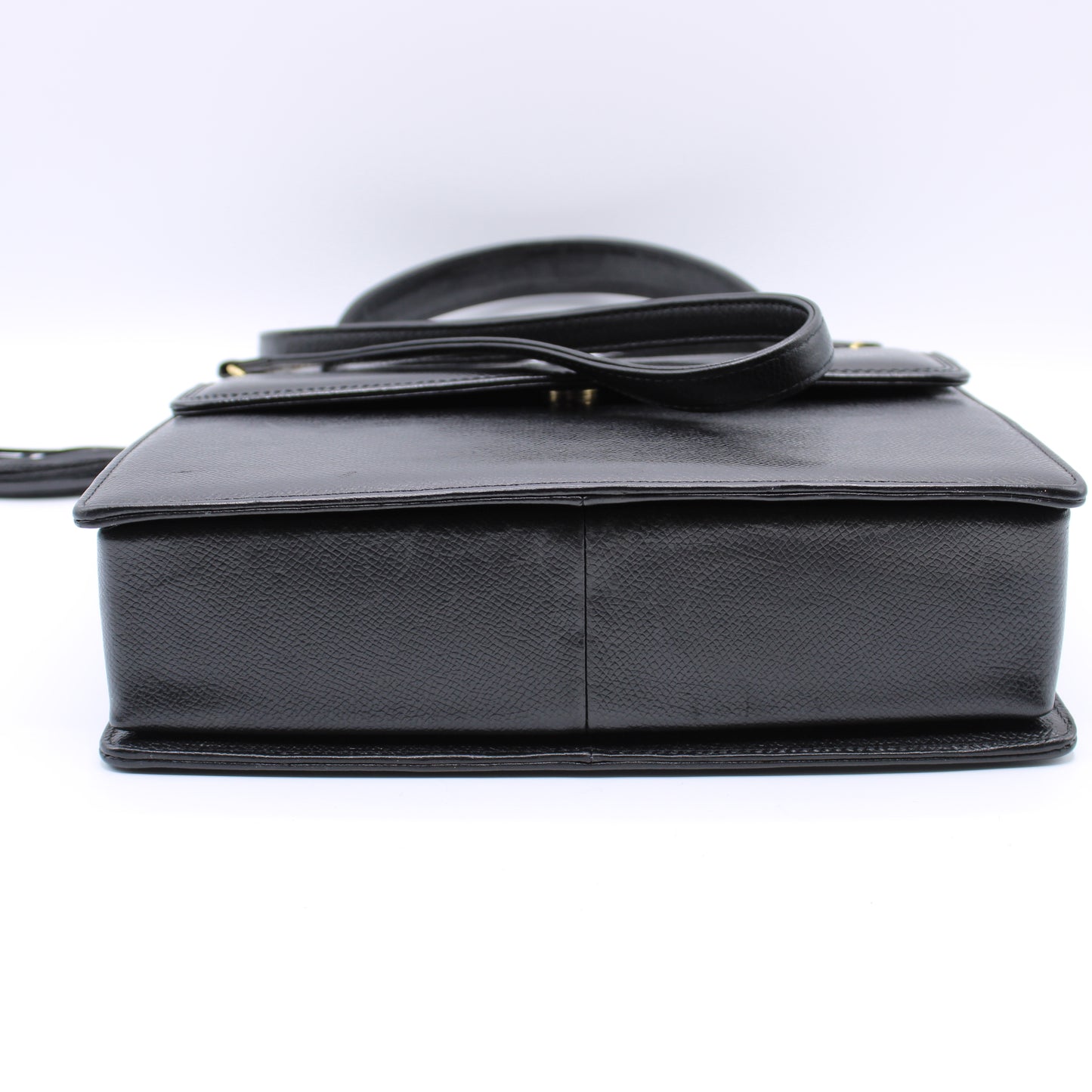 Valentino Garavani Classic Black Two-Way Kelly Crossbody Leather Bag