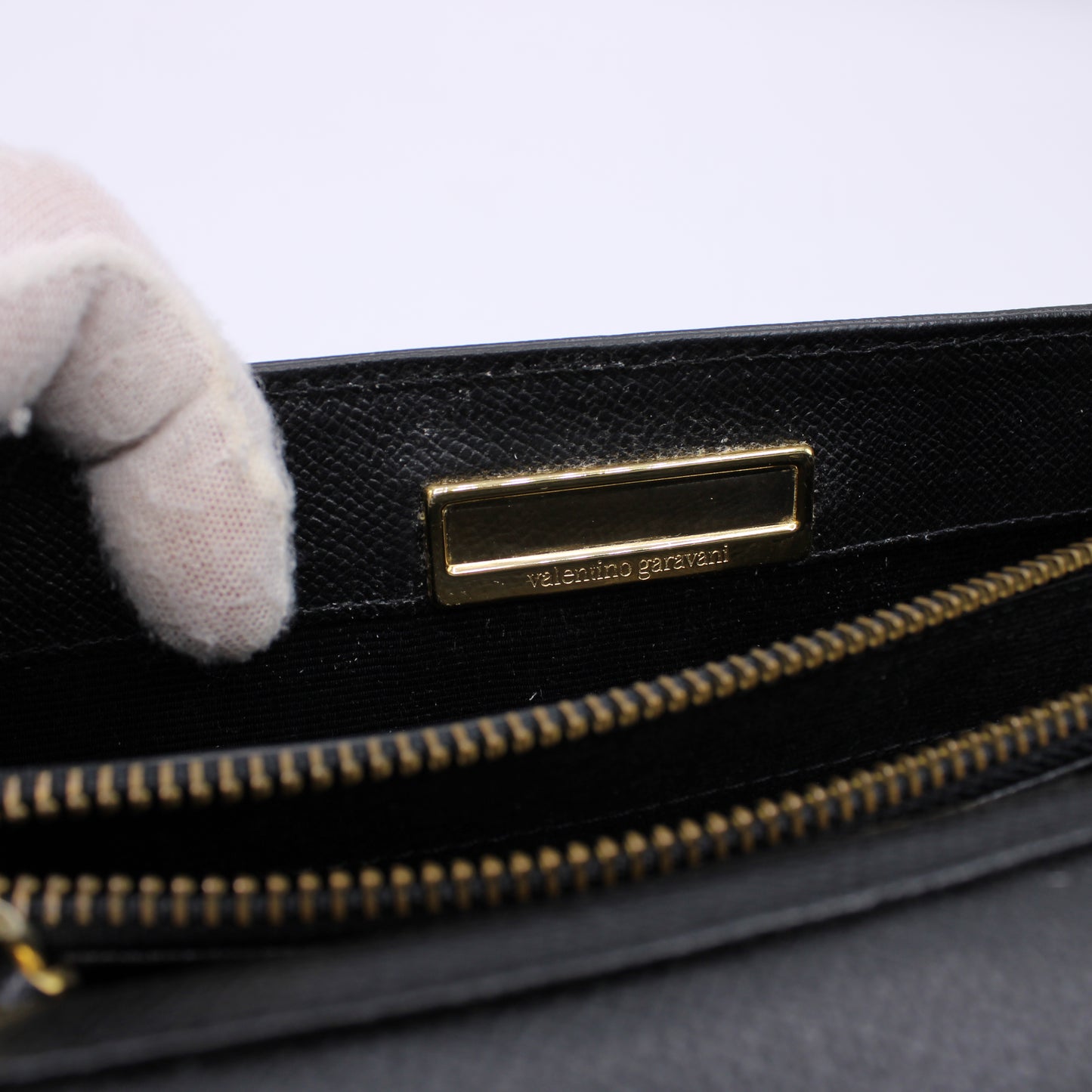 Valentino Garavani Classic Black Two-Way Kelly Crossbody Leather Bag