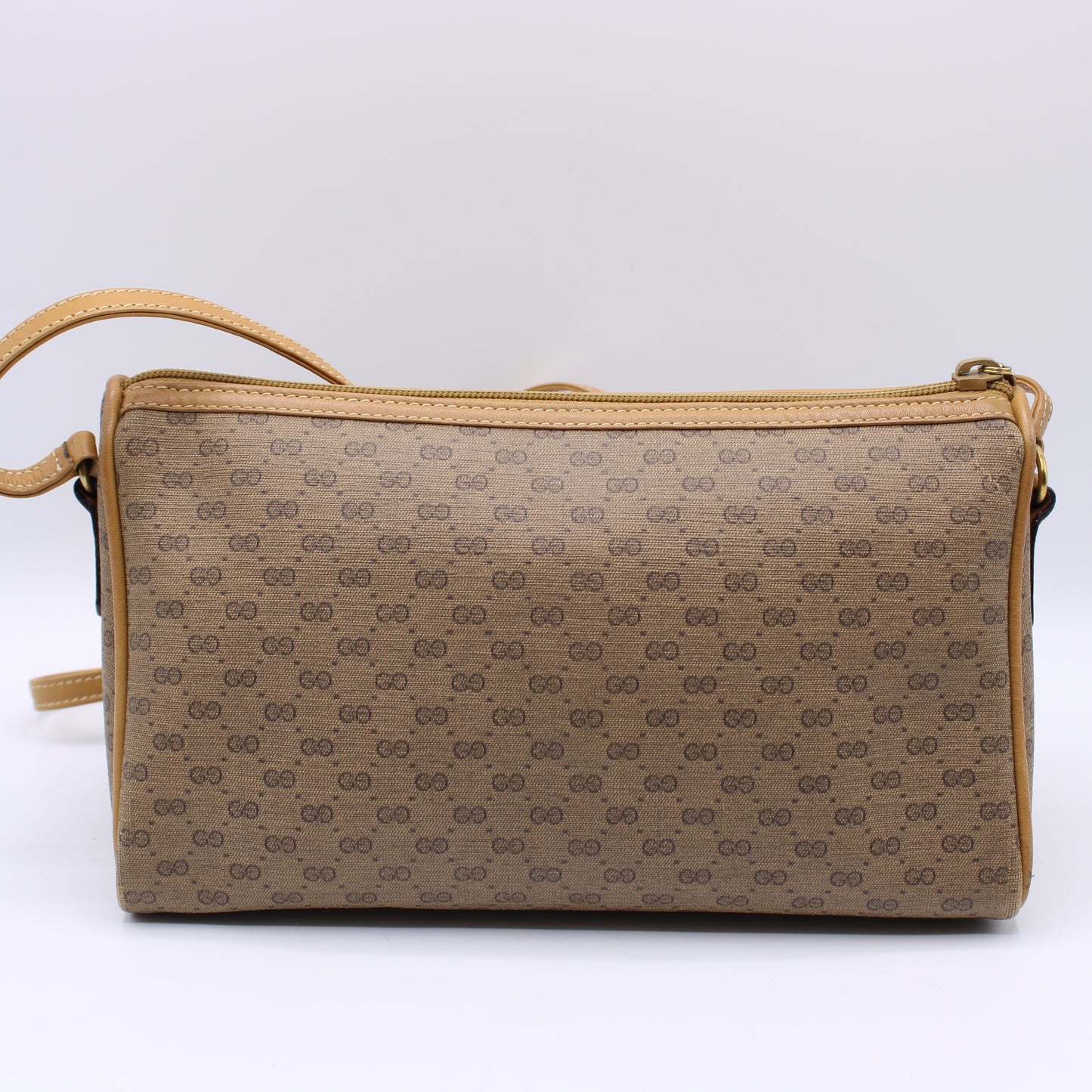 Gucci Micro Small GG Canvas Triangular Crossbody Bag Vintage