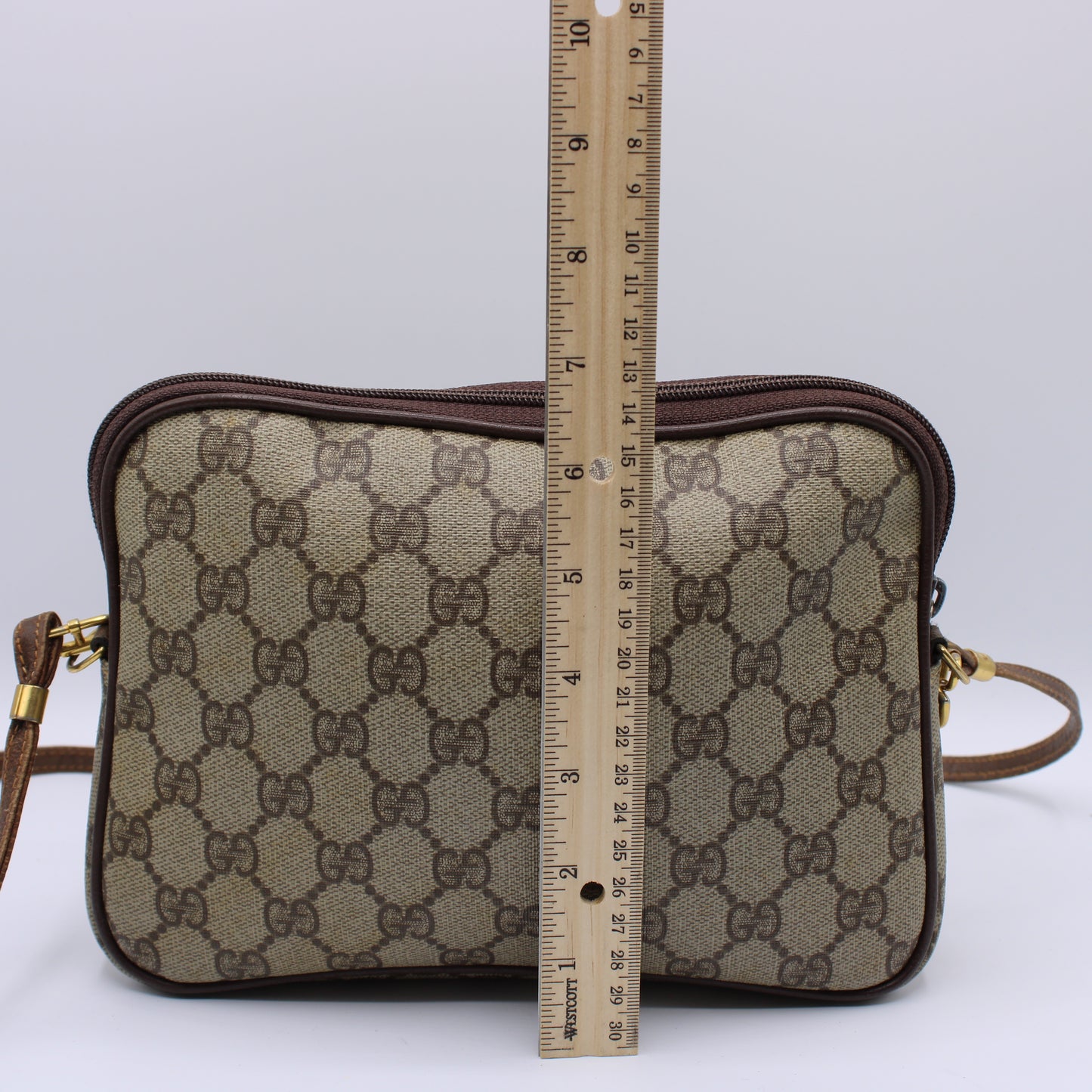Gucci Ophidia Brown GG Canvas Shoulder Crossbody Bag Vintage