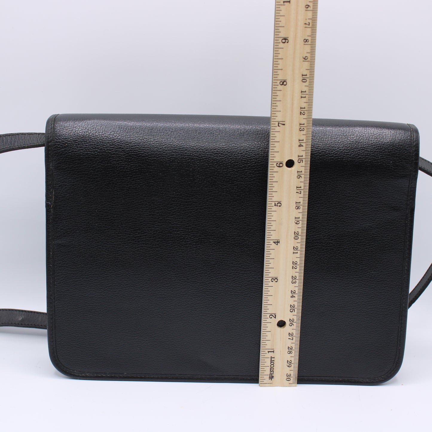 Christian Dior Opera Classic Black Leather Crossbody Bag Vintage