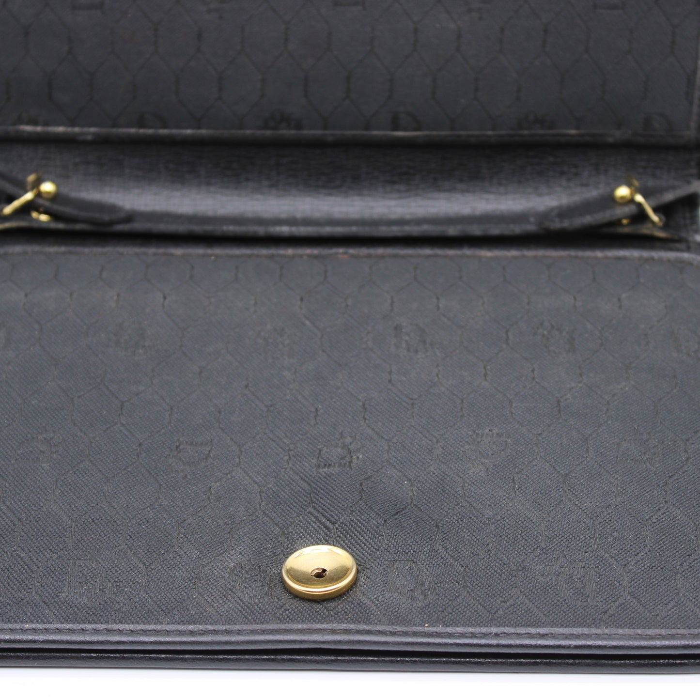 Christian Dior Opera Classic Black Leather Crossbody Bag Vintage