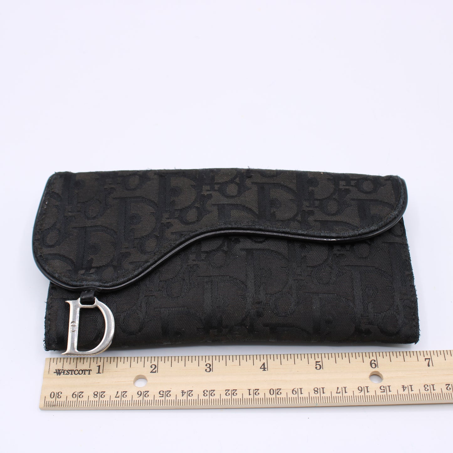 Christian Dior Saddle Black Continental Wallet