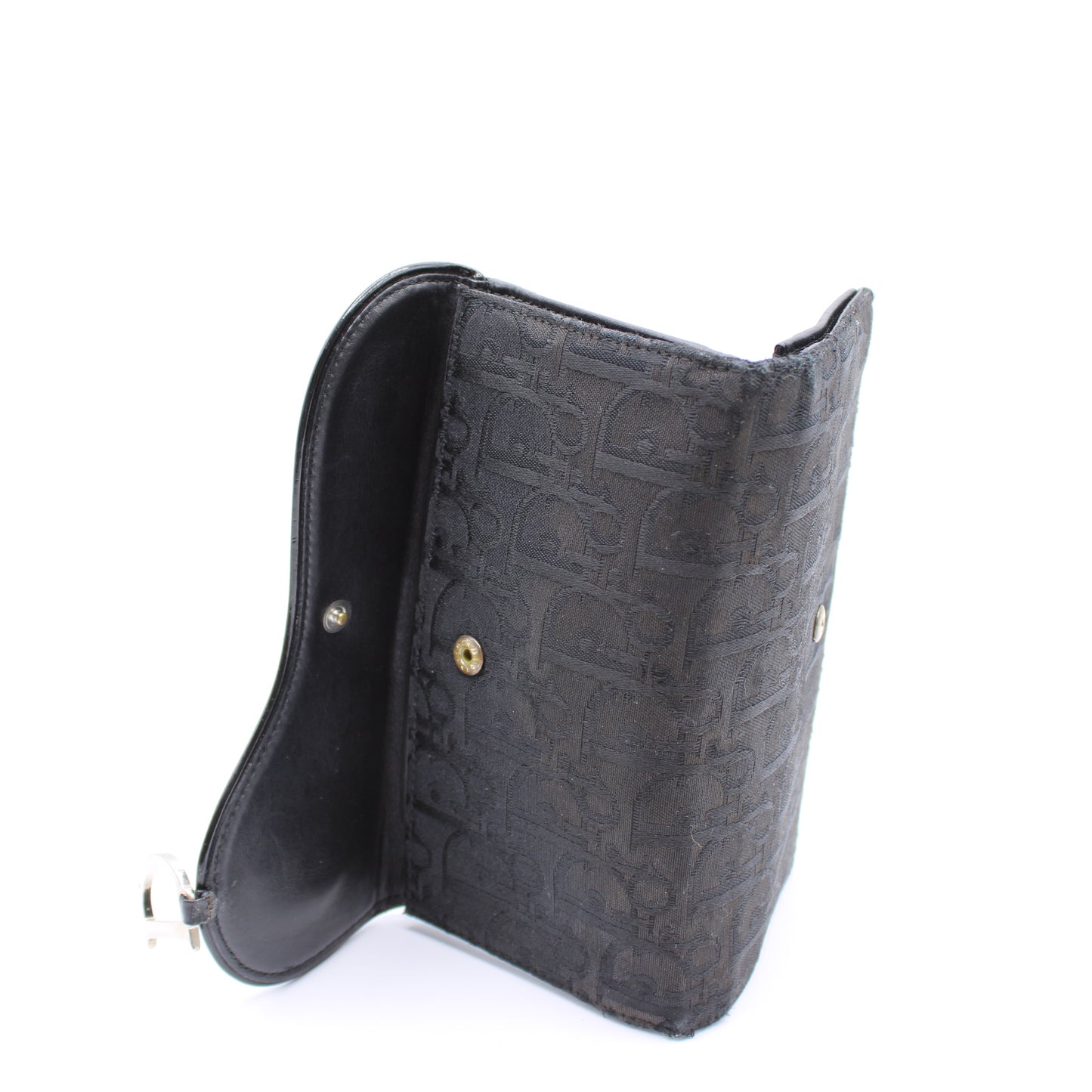 Christian Dior Saddle Black Continental Wallet