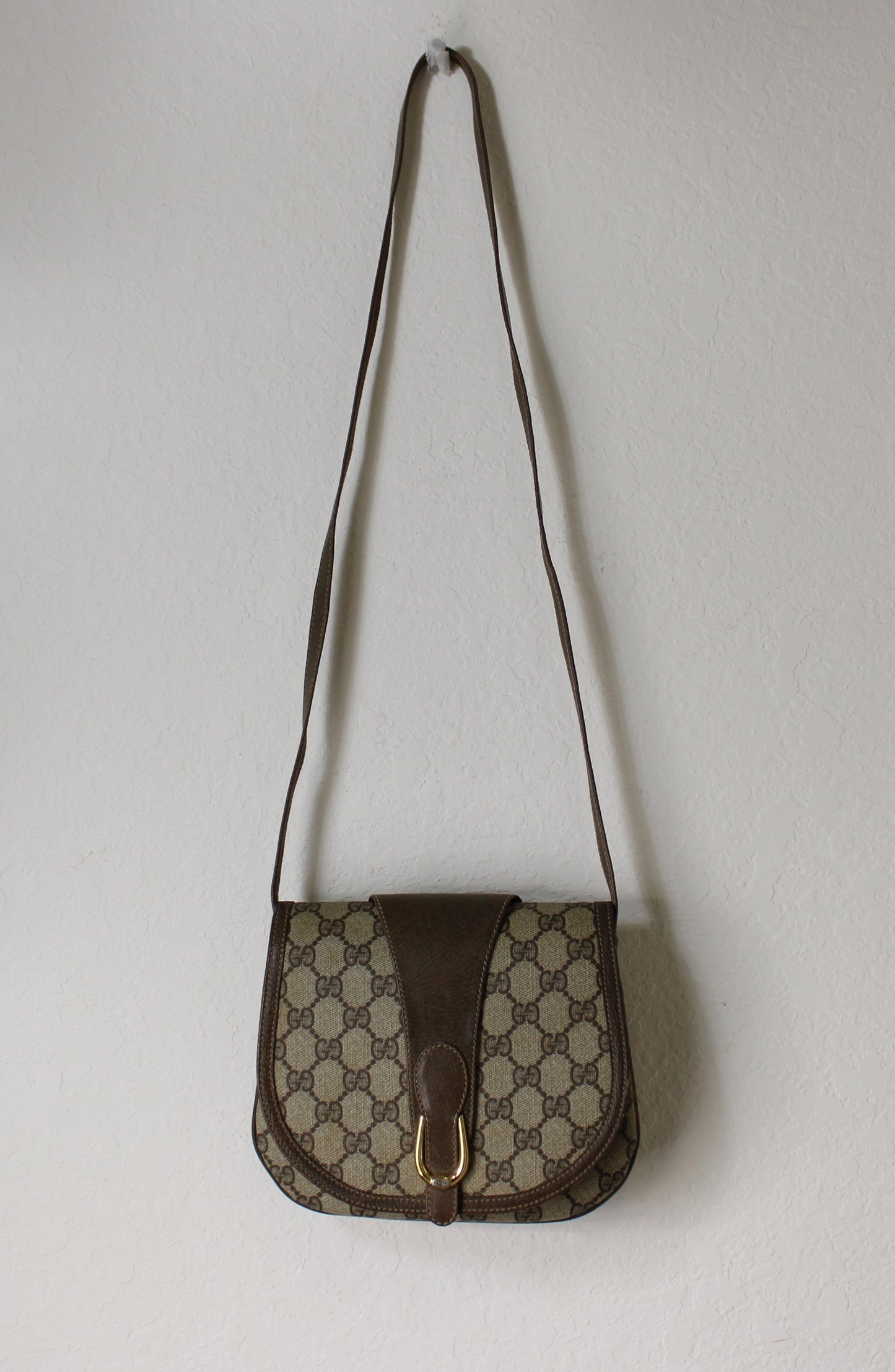 Gucci Ophidia Beige GG Canvas Crossbody Bag Vintage