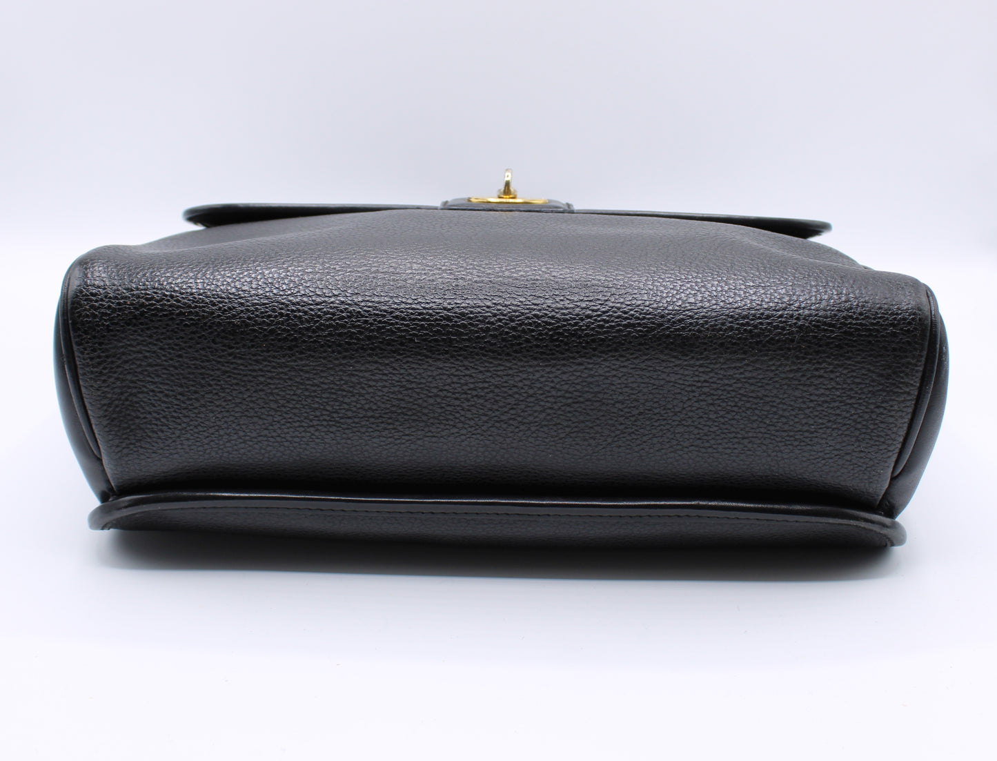 Gucci Black Leather Top Handle Bag Vintage