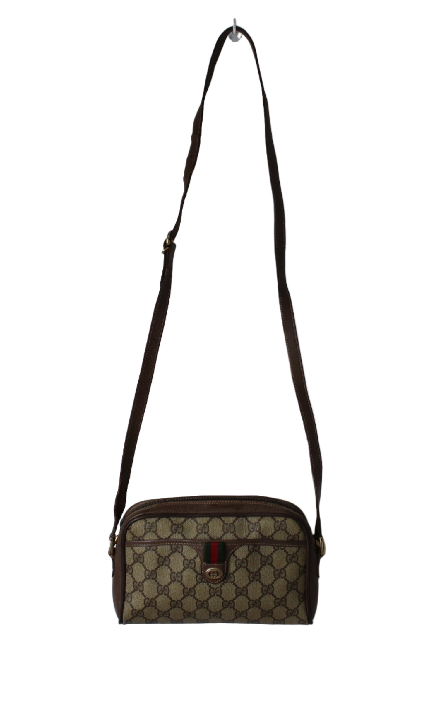 Gucci Brown GG Supreme Ophidia Monogram Canvas Crossbody Bag