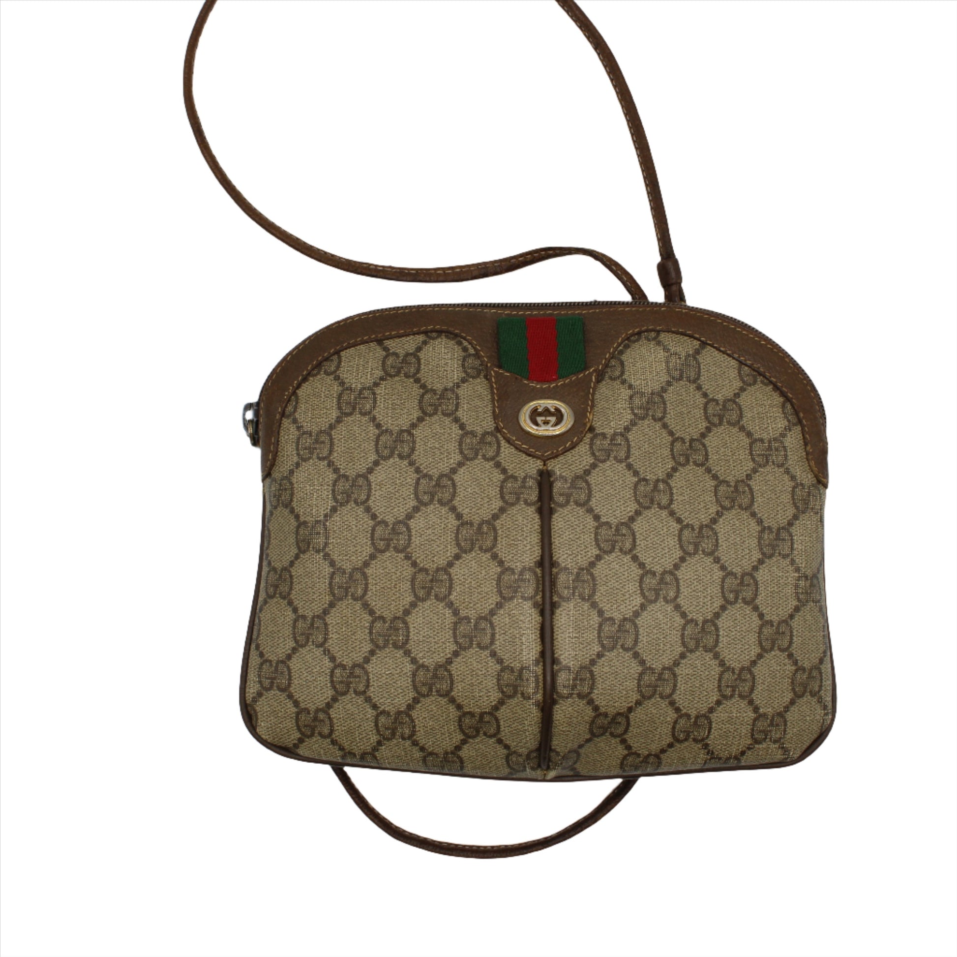 Gucci Ophidia Supreme GG Monogram Brown Crossbody Bag