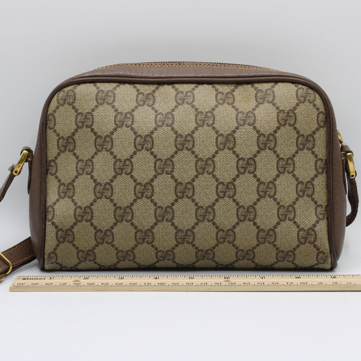 Gucci Brown GG Supreme Ophidia Monogram Canvas Crossbody Bag