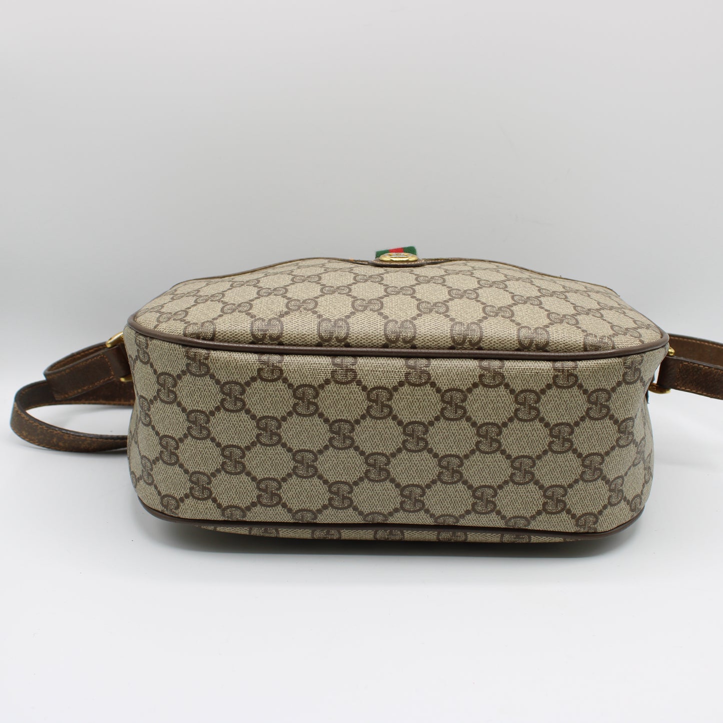 Gucci Petite Brown GG Sherry Line Ophidia Crossbody Bag