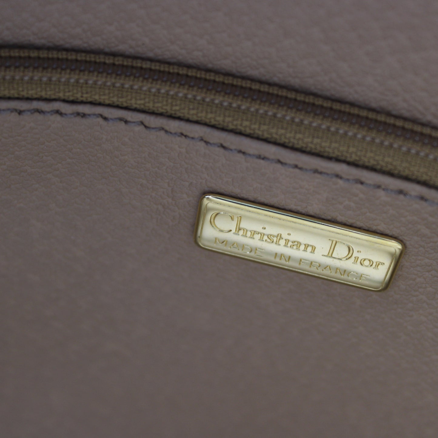 Christian Dior Tan Leather Diorissimo Tote Bag