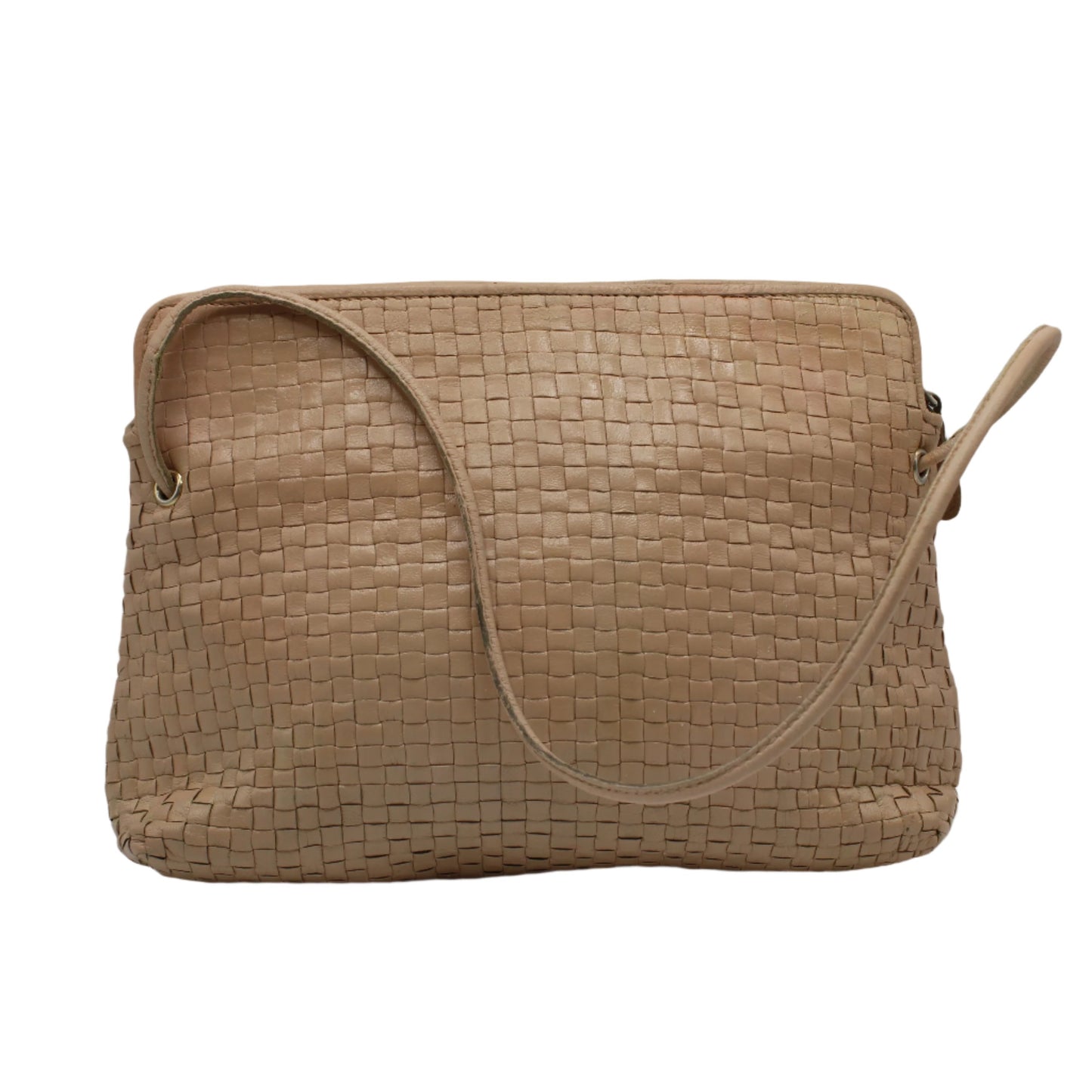 Fendi Beige Woven FF Leather Crossbody 1974 Bag