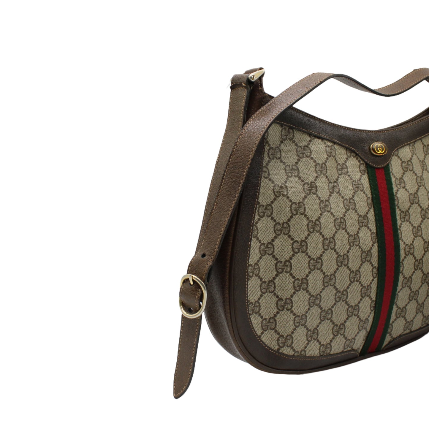 Gucci Brown GG Supreme Canvas Sherry Line Shoulder Bag