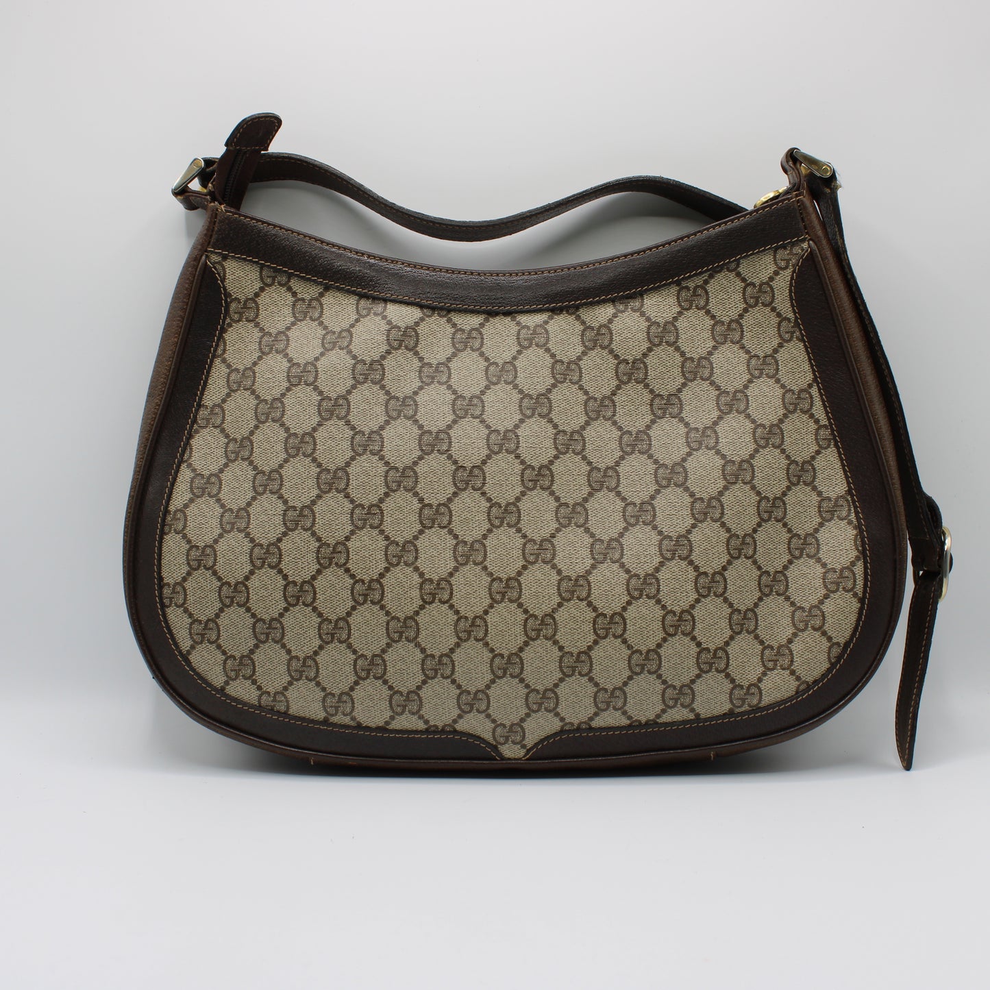 Gucci Brown GG Supreme Canvas Sherry Line Shoulder Bag