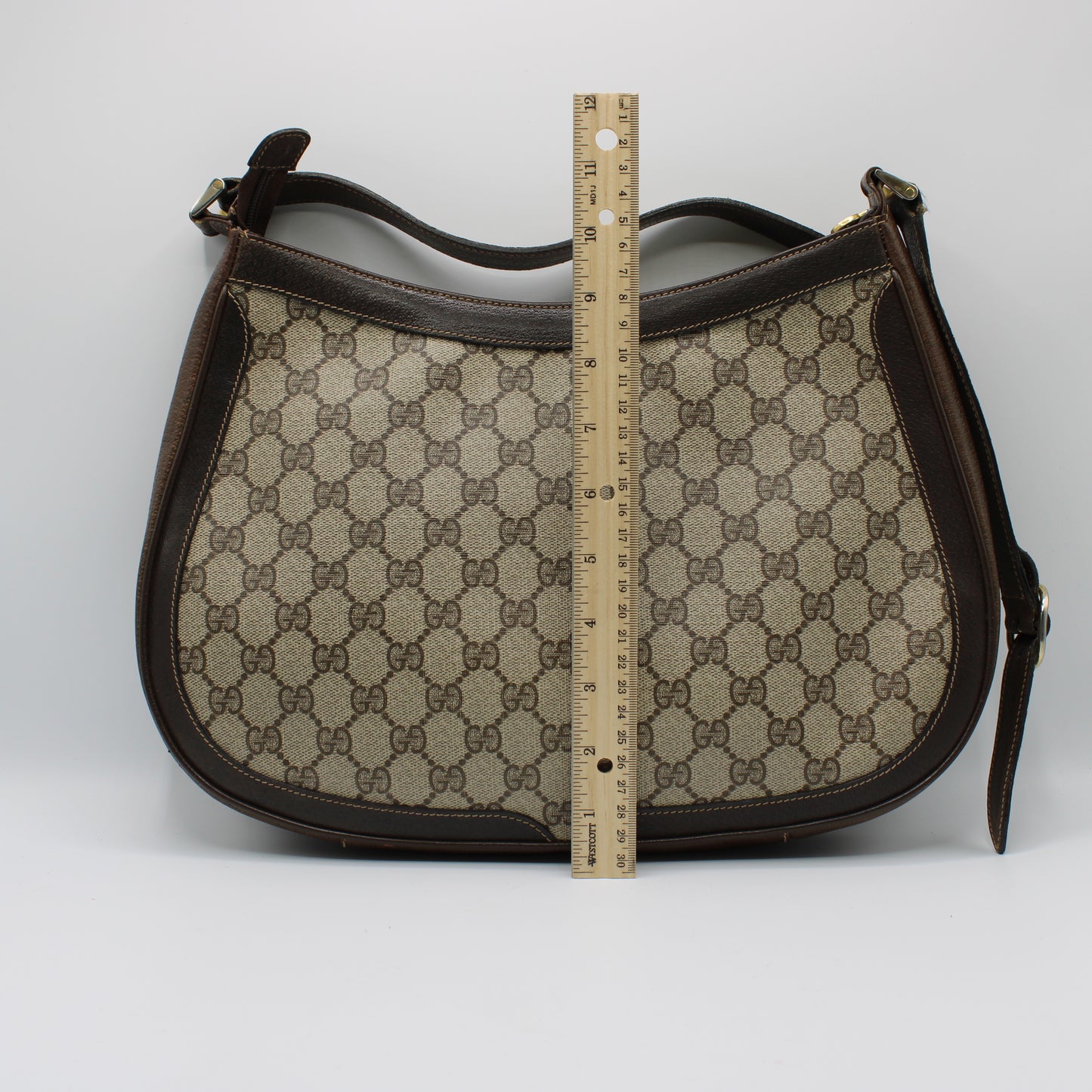 Gucci Brown GG Supreme Canvas Sherry Line Shoulder Bag