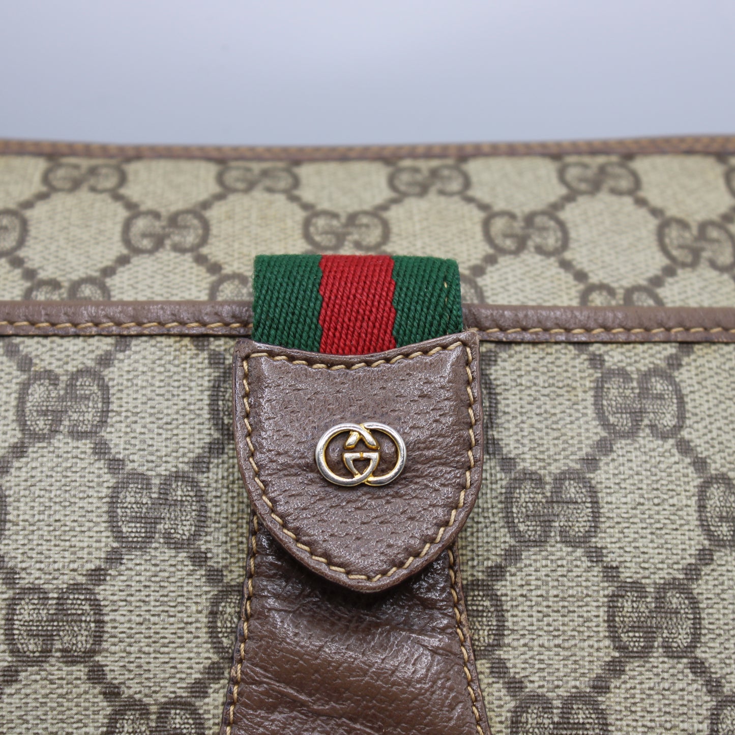 Gucci Brown GG Supreme Ophidia Crossbody Bag