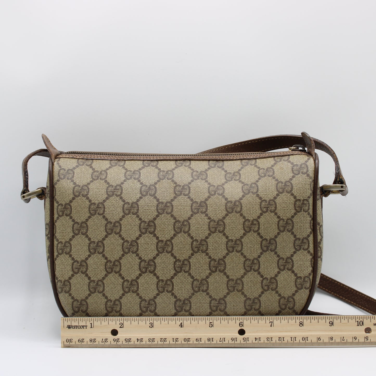 Gucci Brown GG Supreme Ophidia Crossbody Bag