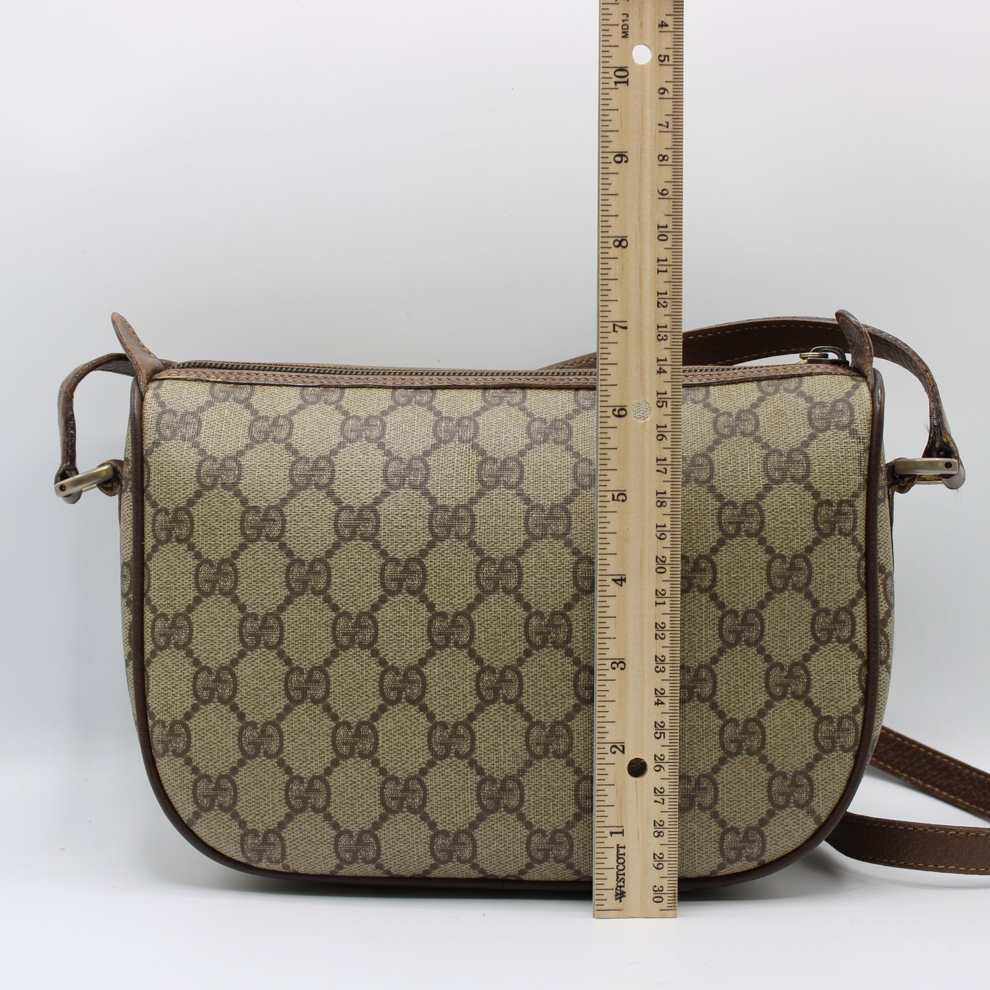 Gucci Brown GG Supreme Ophidia Crossbody Bag