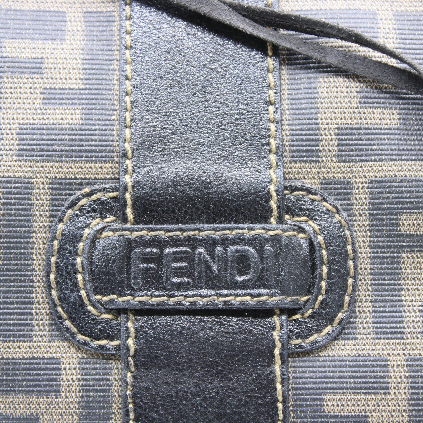 Fendi Brown Zucca Print Leather 2-Way Tote Crossbody Bag