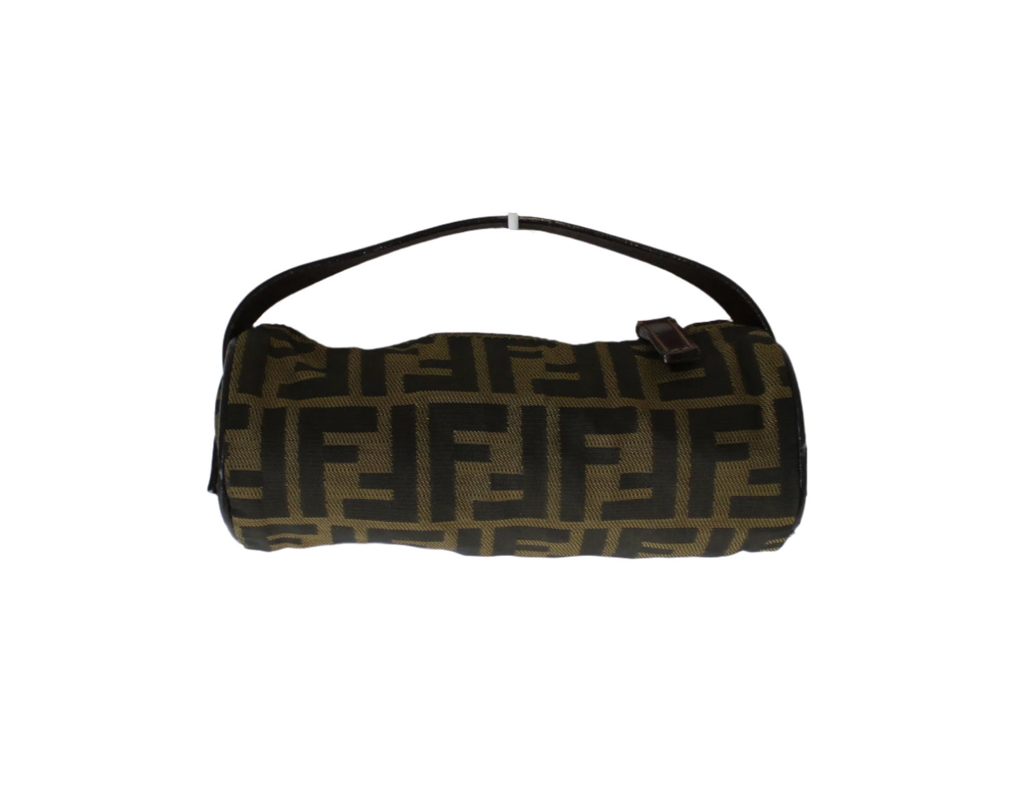 Fendi Zucca Cylinder Mini Bag with Leather Wristlet Handle #3