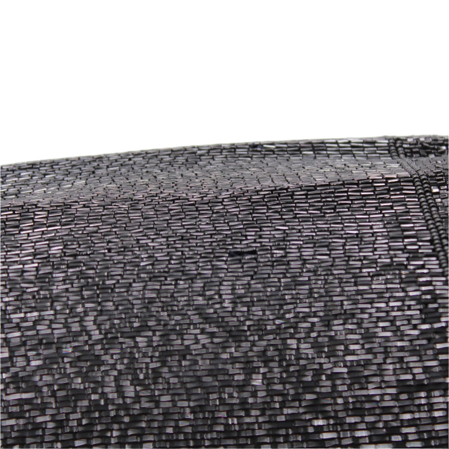 Christian Dior Black Beaded Flap Clutch Bag