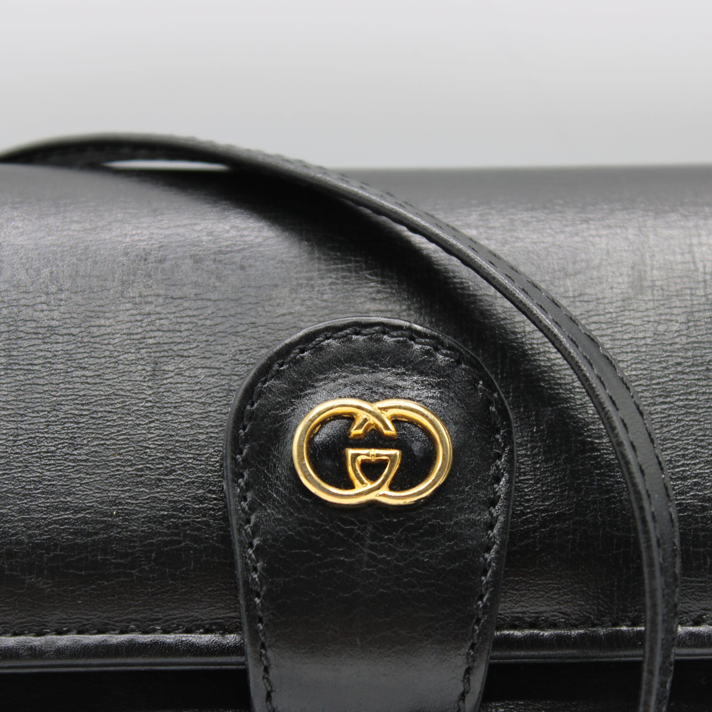 Gucci Black Leather Marmont Crossbody Bag