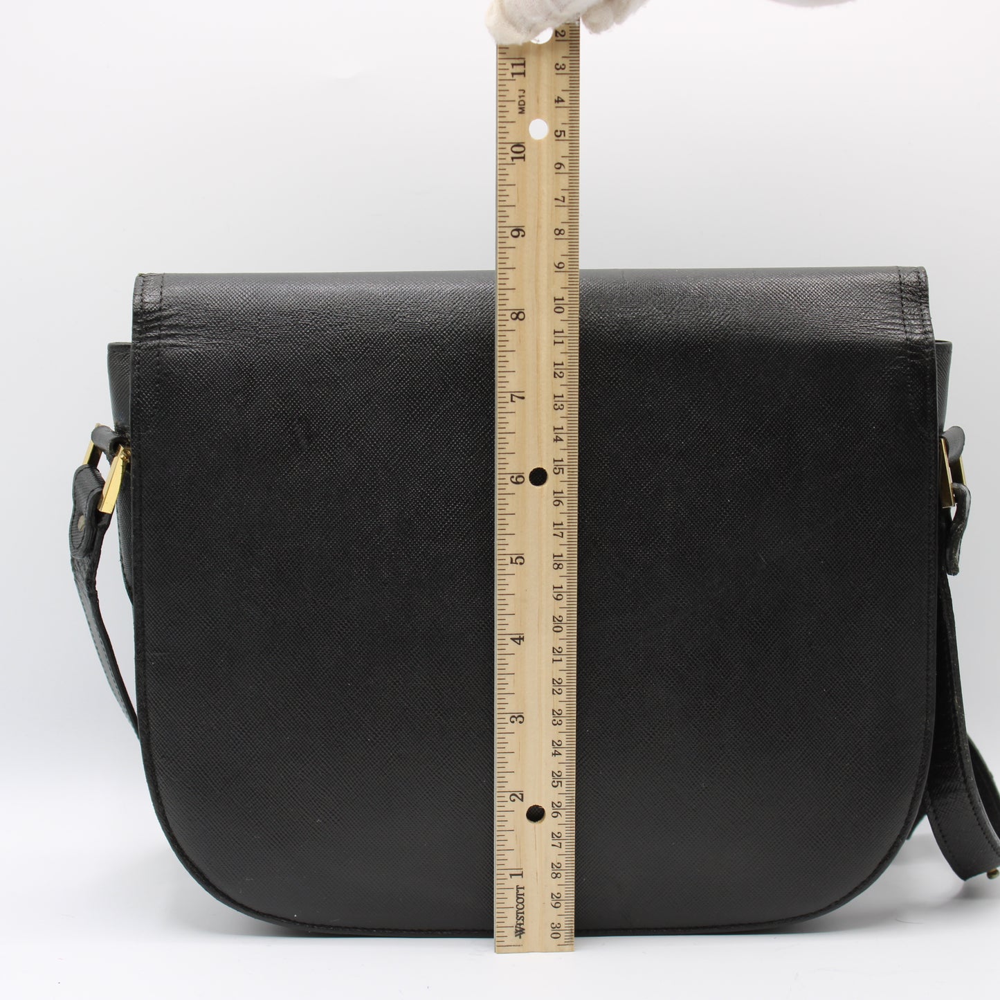 Yves Saint Laurent Black Leather Flap Crossbody Bag #2