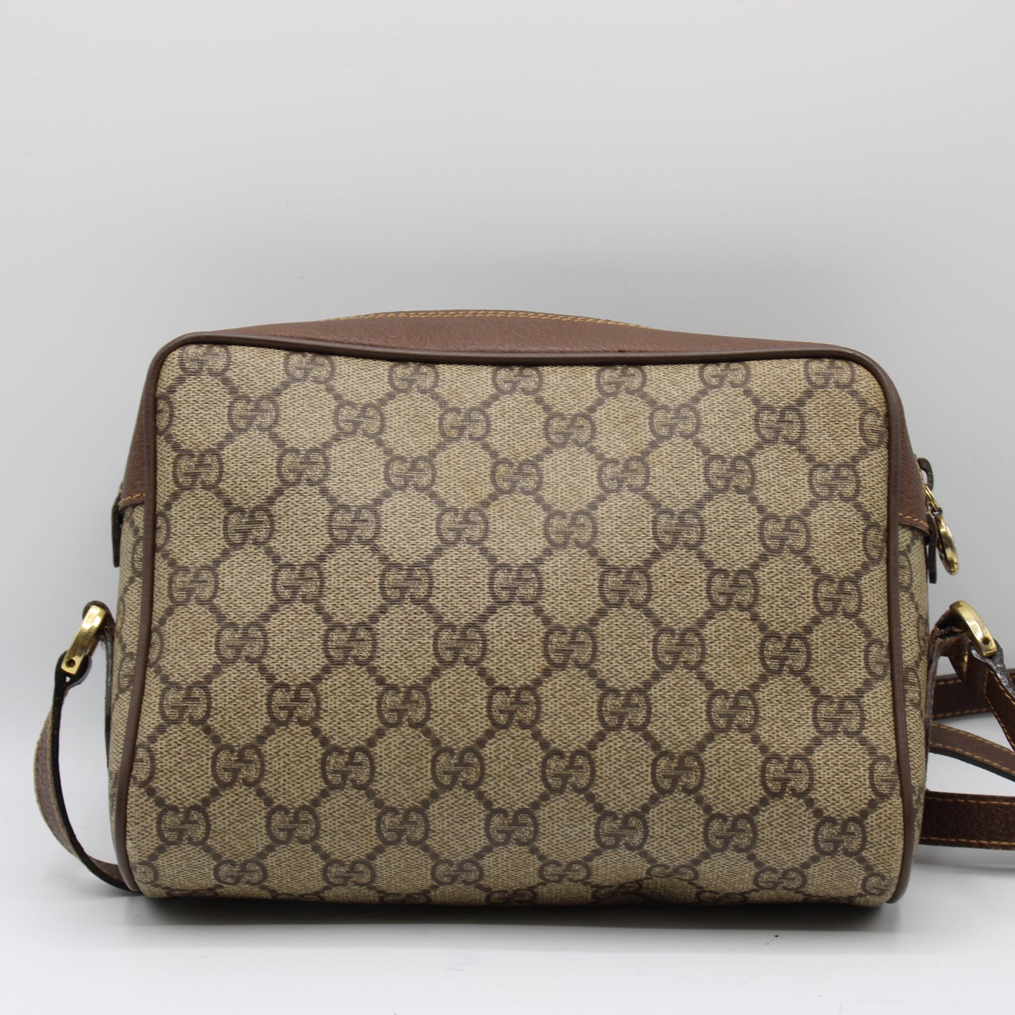 Gucci Ophidia GG Supreme Canvas Leather Crossbody Bag