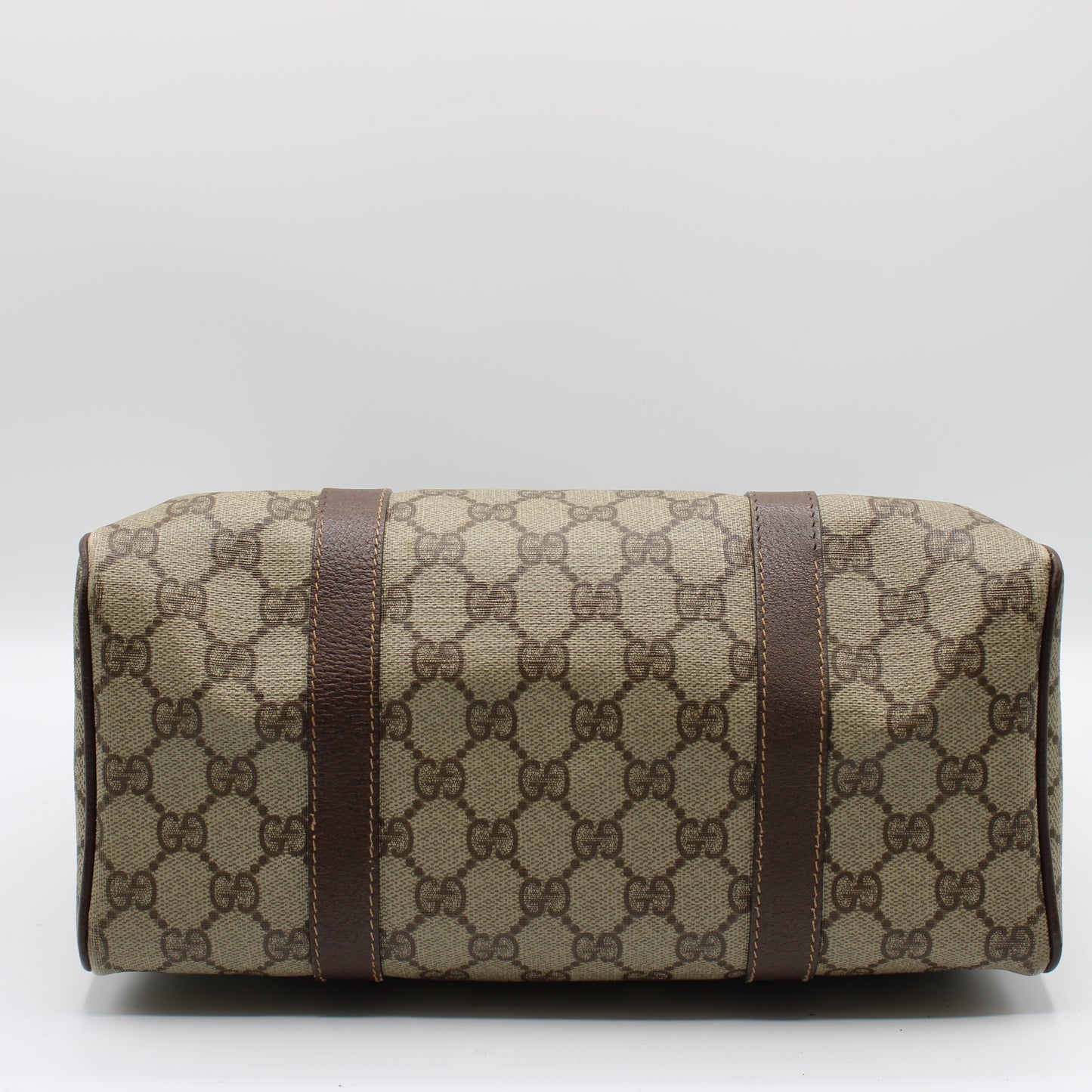 Gucci Beige GG Coated Canvas and Leather Ophidia Boston Bag