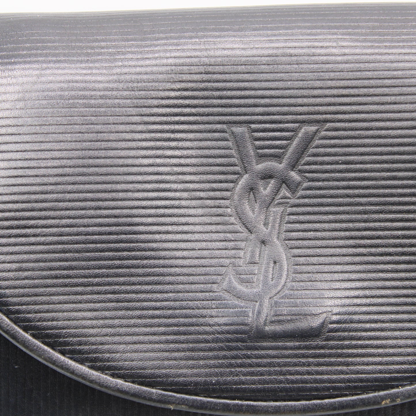 Yves Saint Laurent Black Leather Crossbody Flap Bag