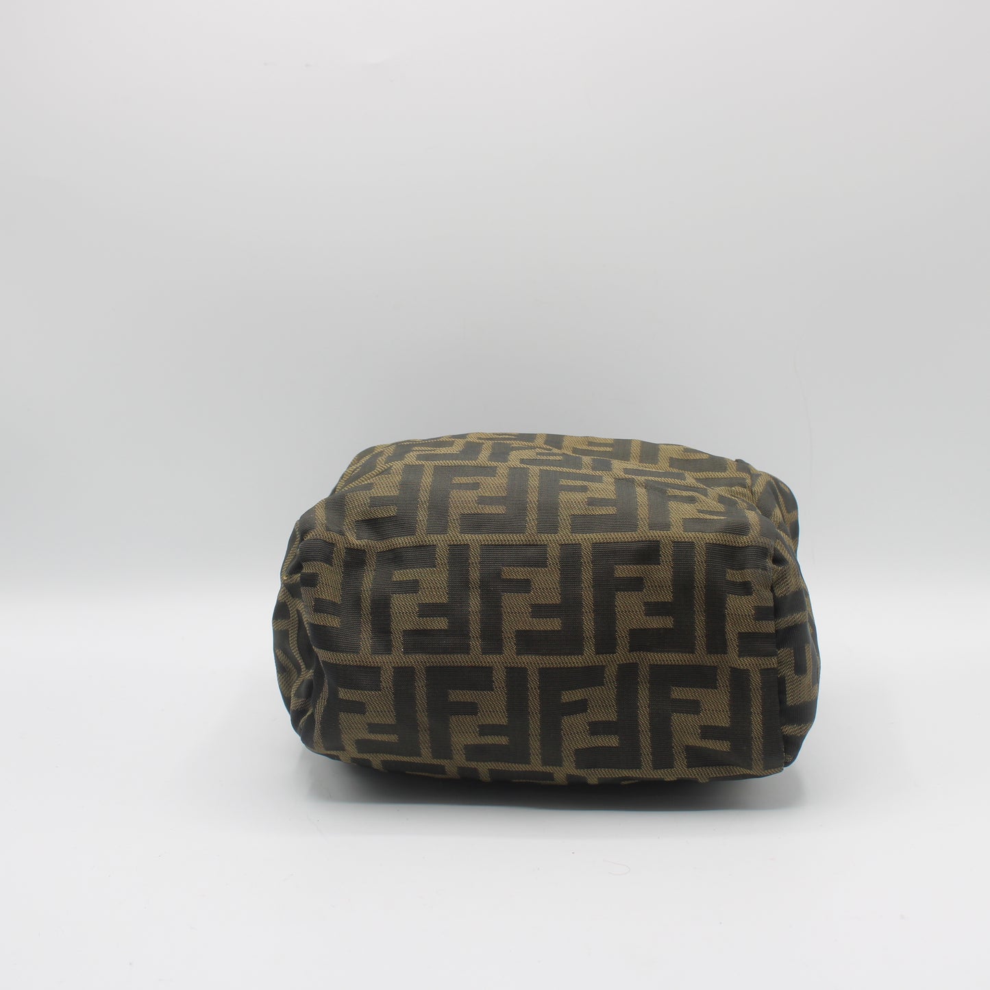 Fendi Brown Zucca Canvas Dual Handle Mini Handbag