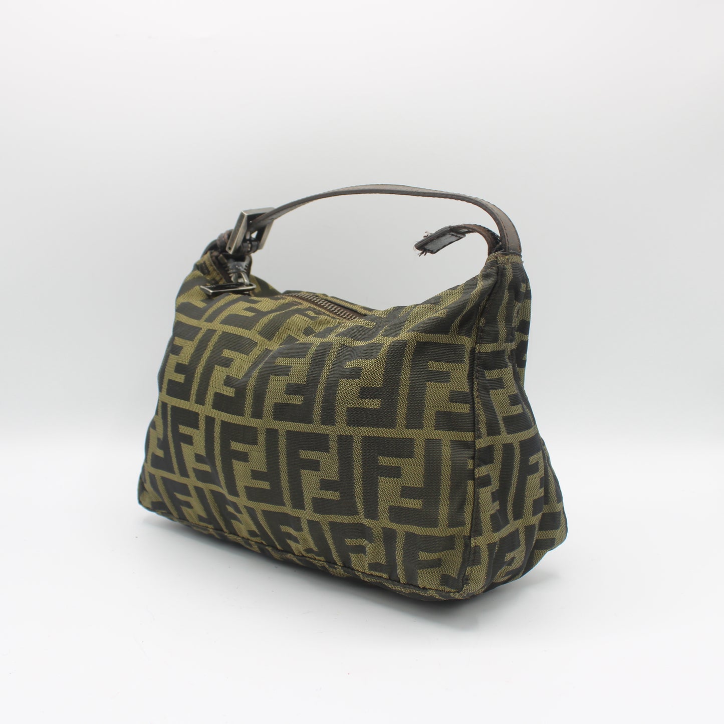 Fendi Brown Zucca Canvas Mini Hand Bag