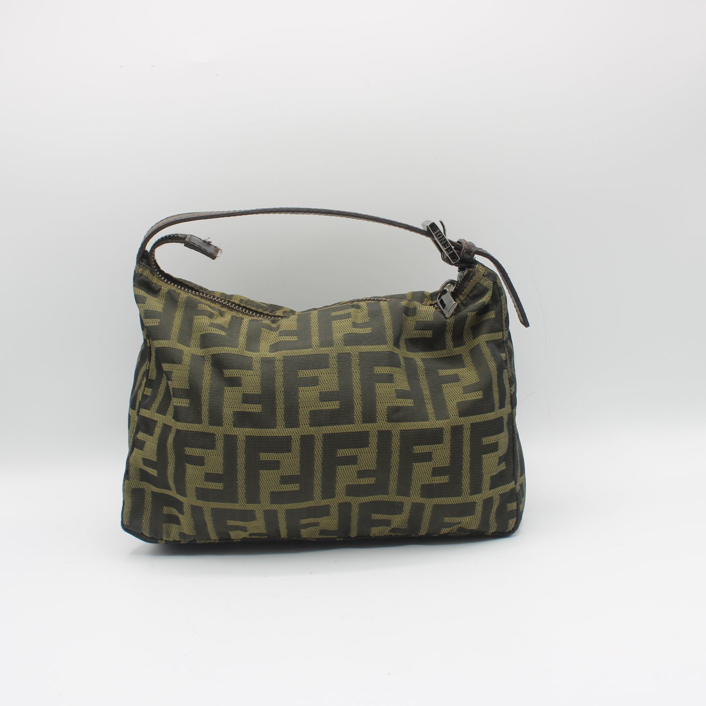 Fendi Brown Zucca Canvas Mini Hand Bag