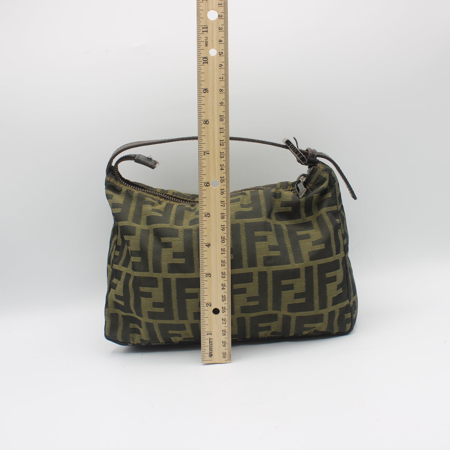 Fendi Brown Zucca Canvas Mini Hand Bag