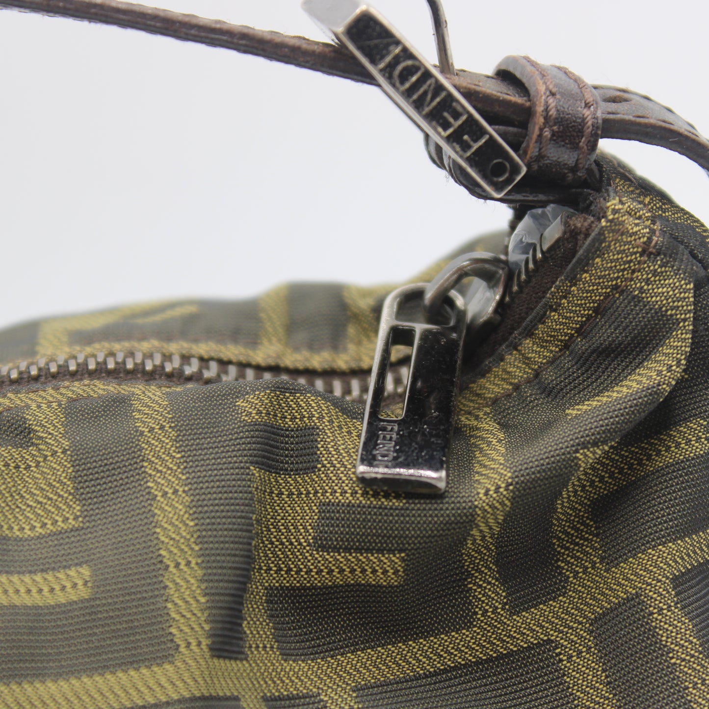 Fendi Brown Zucca Canvas Mini Hand Bag