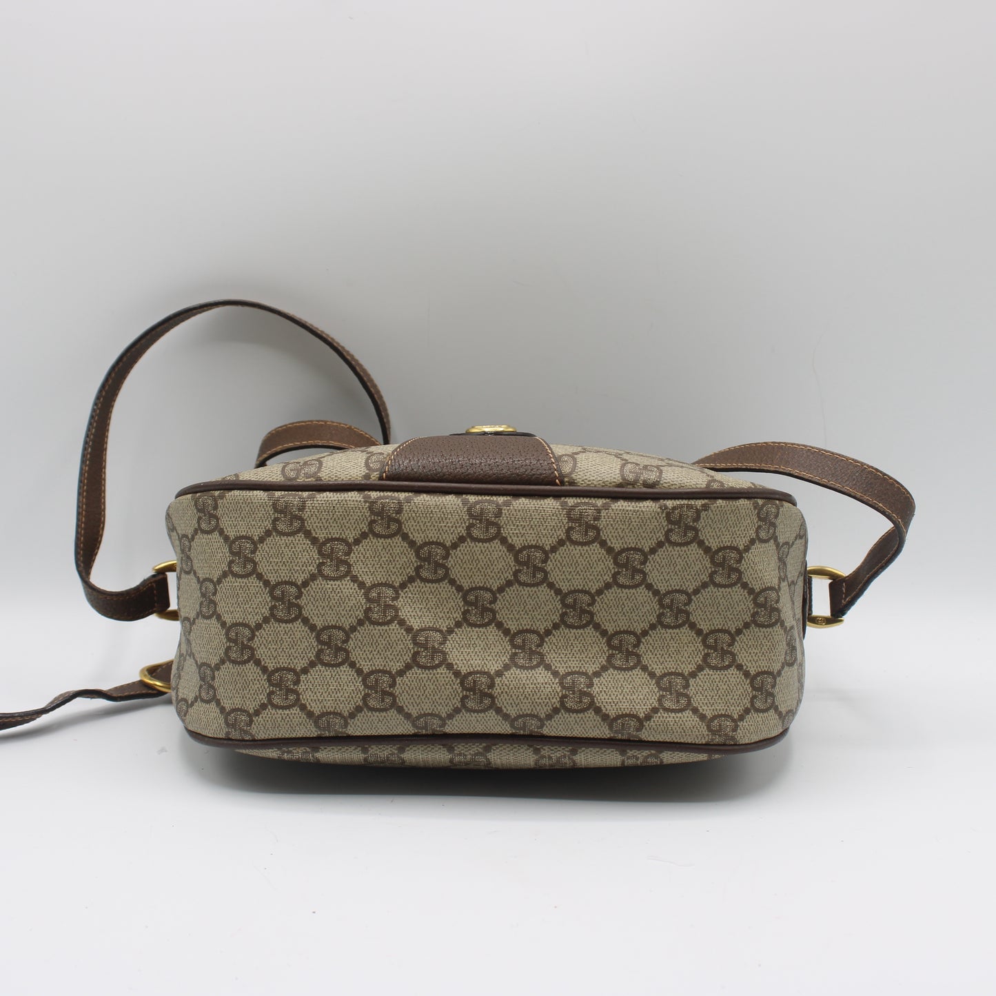 Gucci Brown Ophidia GG Supreme Canvas Leather Crossbody Bag