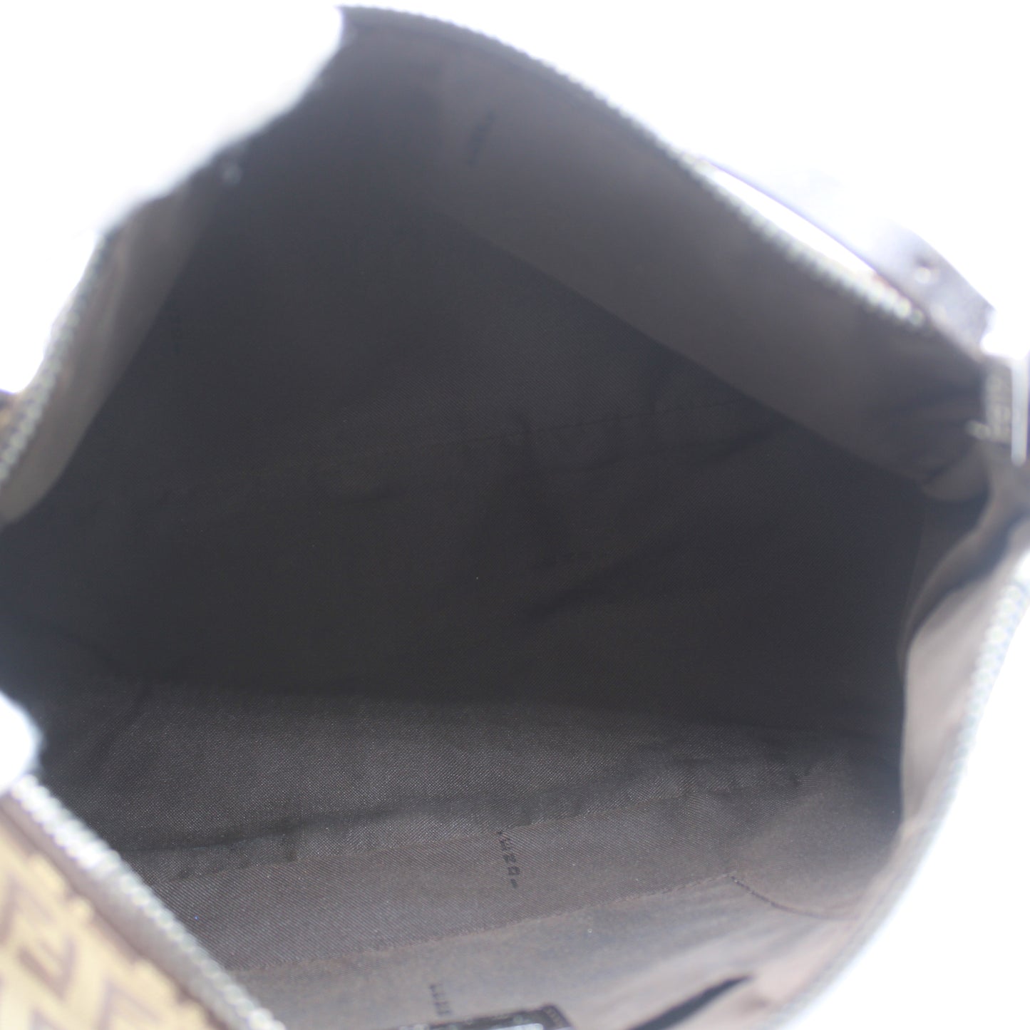 Fendi Brown Zucca Zucchino Canvas Shoulder Bag