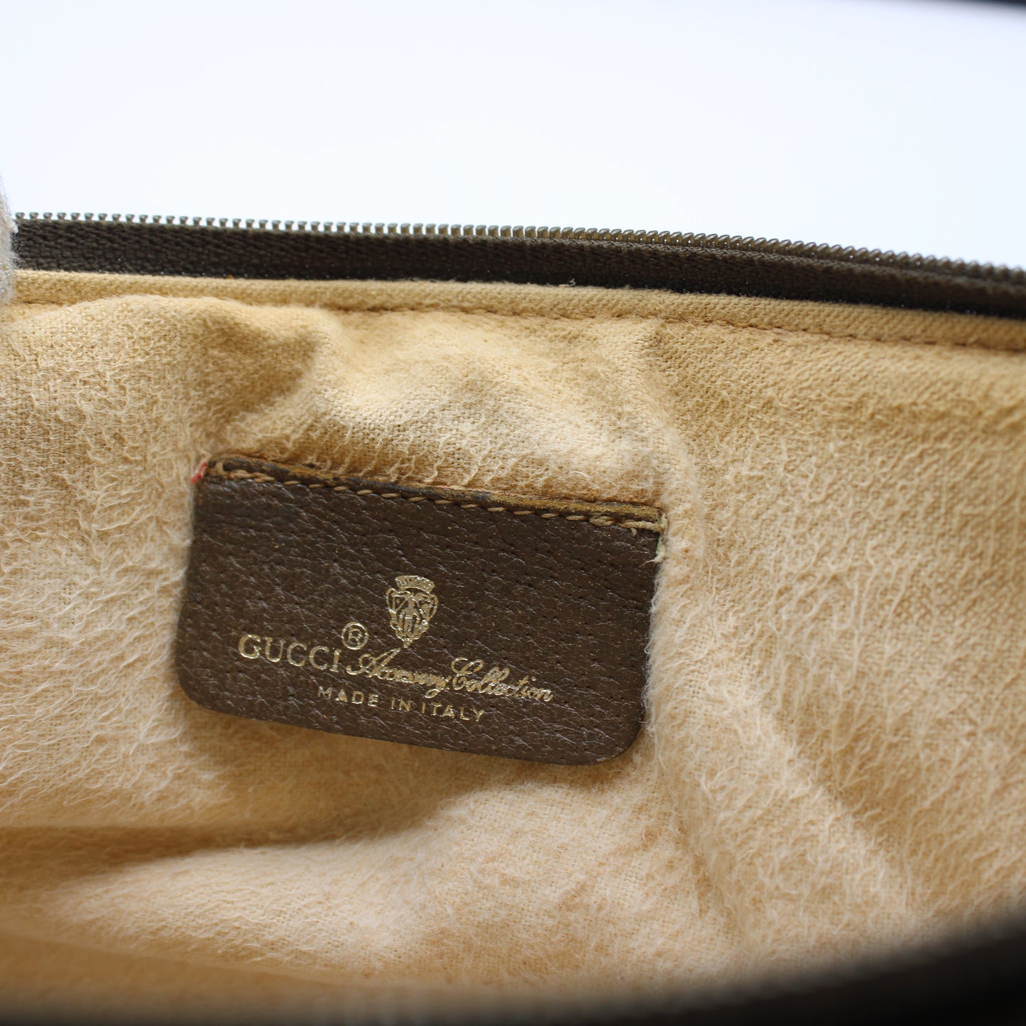Gucci Brown GG Supreme Canvas And Leather Crossbody Clutch Bag