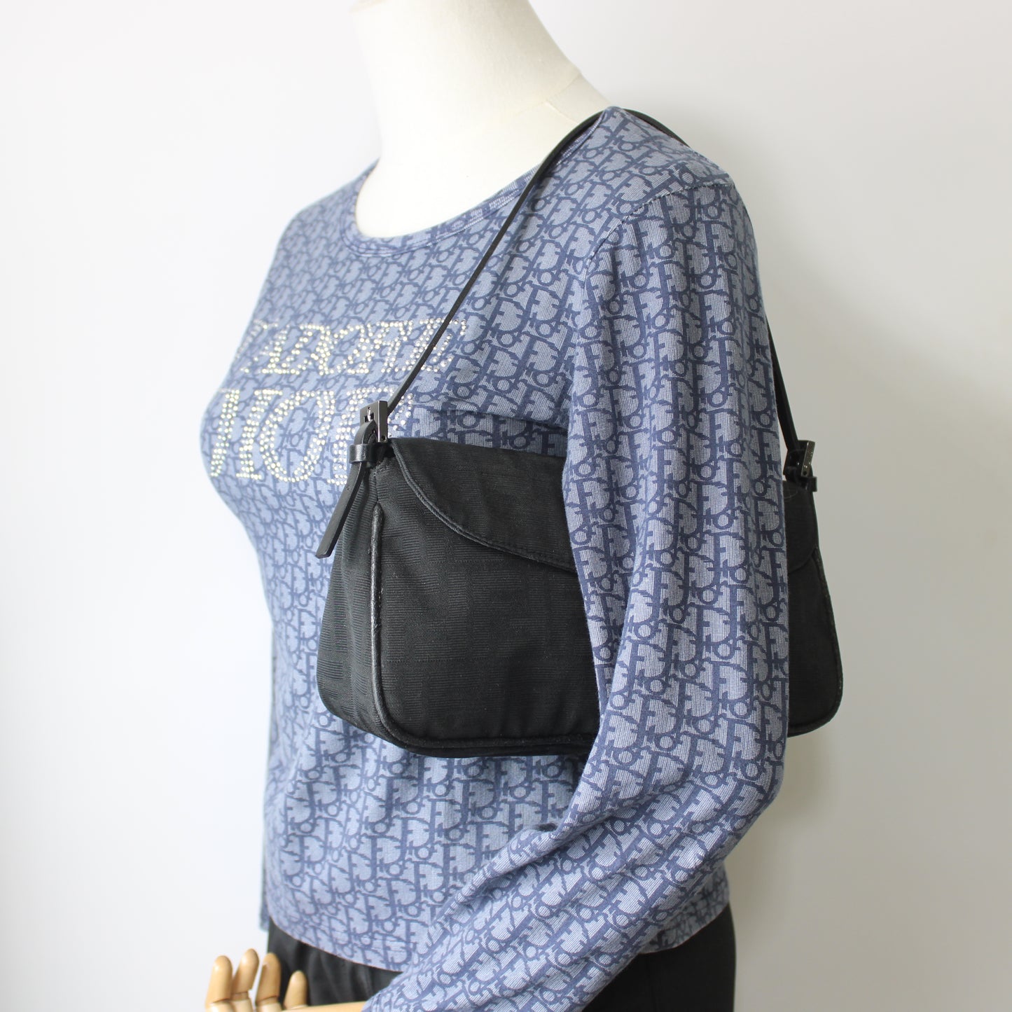 Fendi Black Zucca Canvas Shoulder Bag