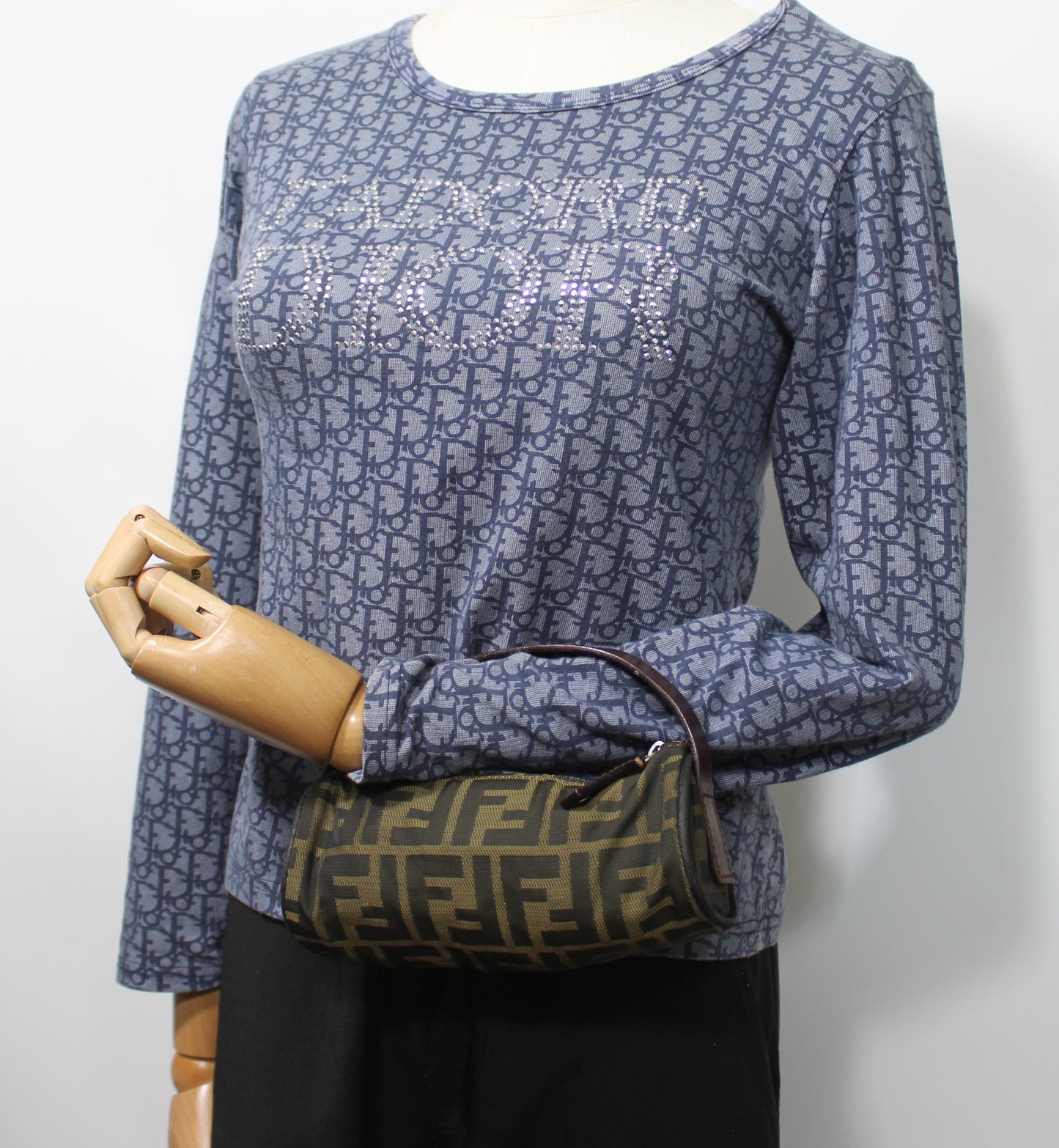 Fendi Brown Zucca Canvas Cylinder Mini Bag With Leather Handle #6