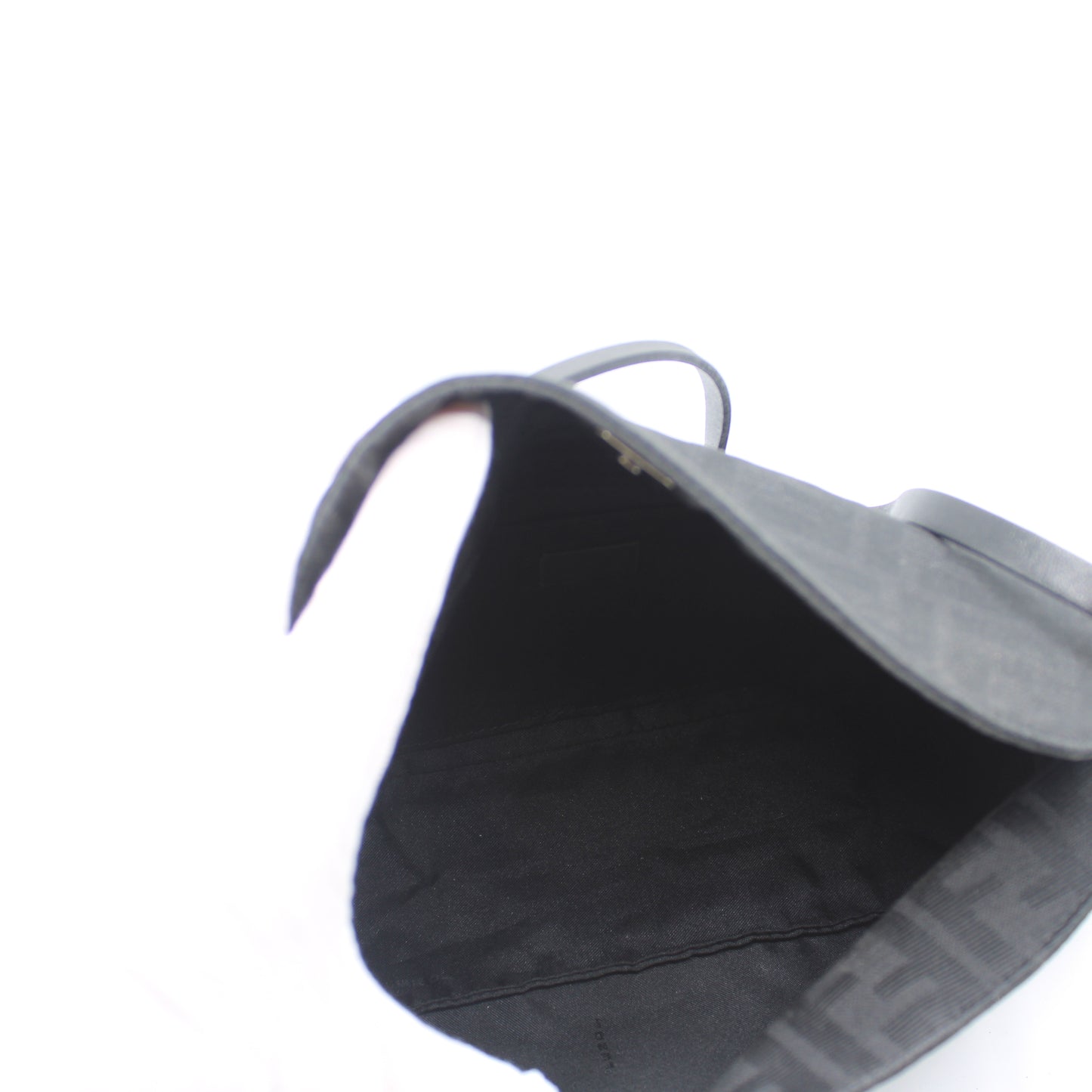 Fendi Black Zucca Canvas Shoulder Bag