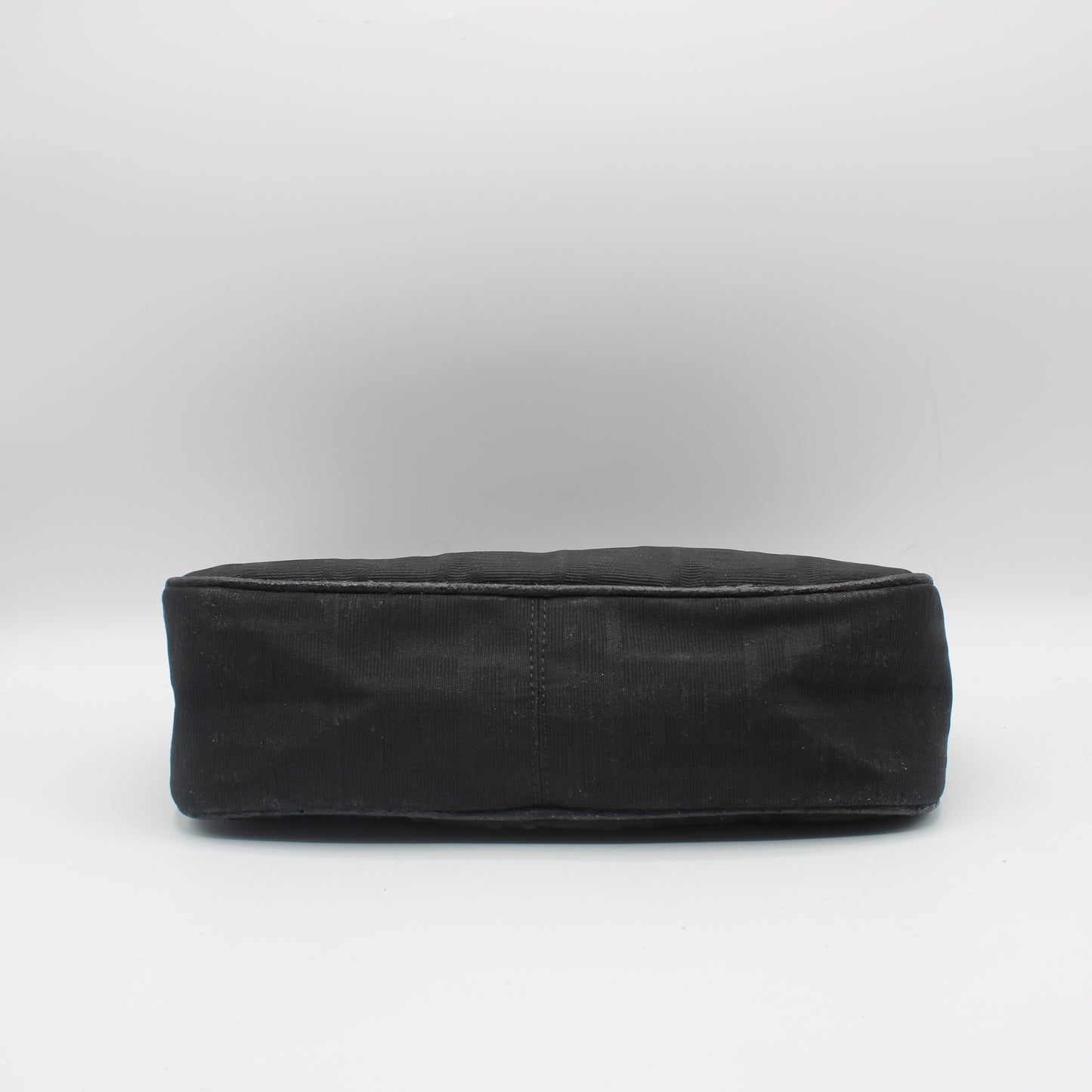 Fendi Black Zucca Canvas Shoulder Bag