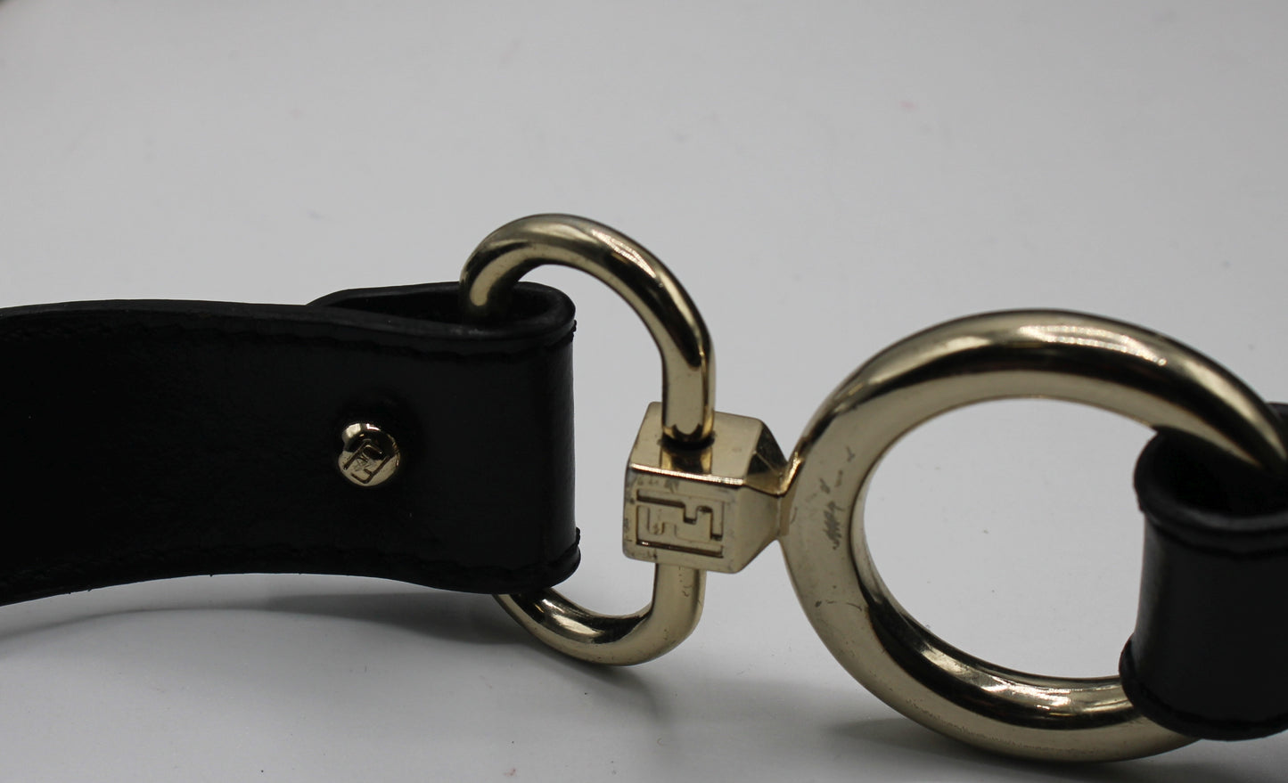 Fendi Black Zucca Canvas Leather Trim Hobo Bag With Charm