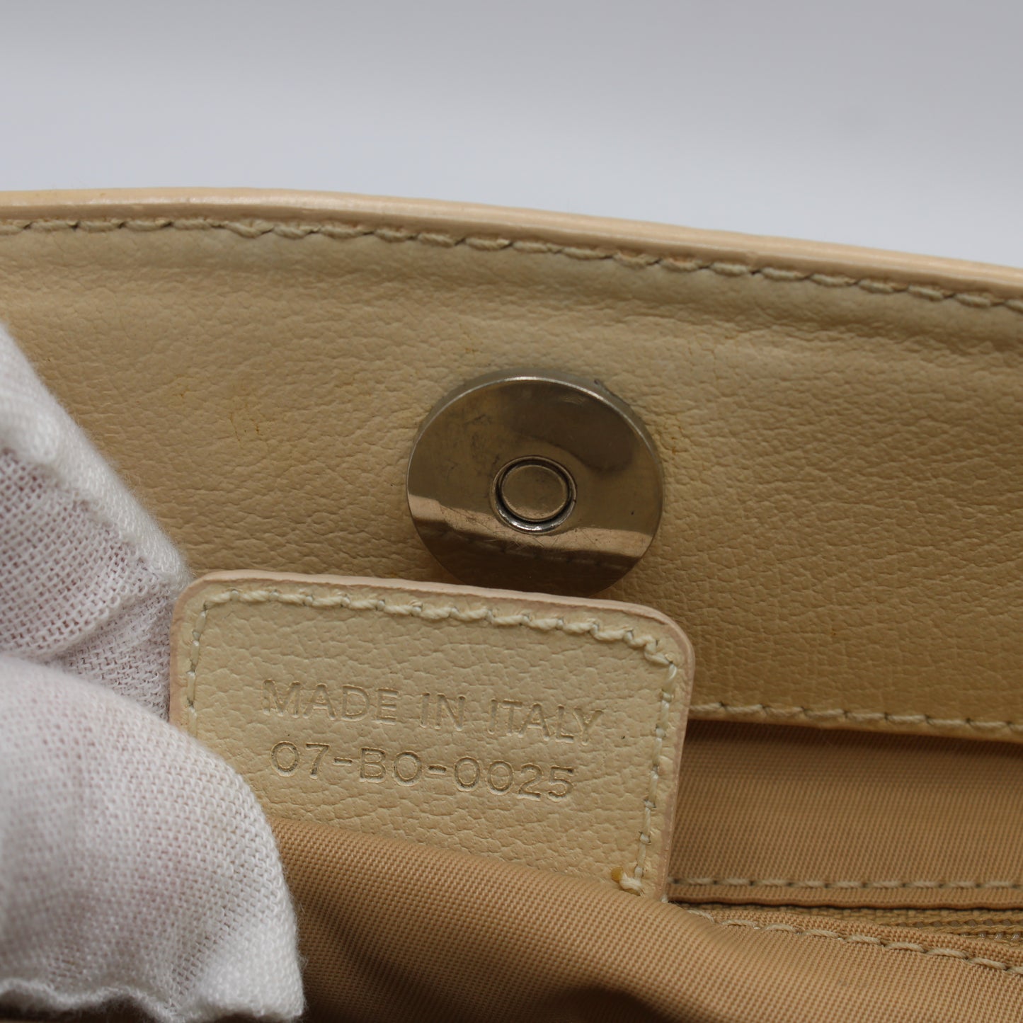 Christian Dior Beige Canvas Embroidered Oblique Floral Tote Bag