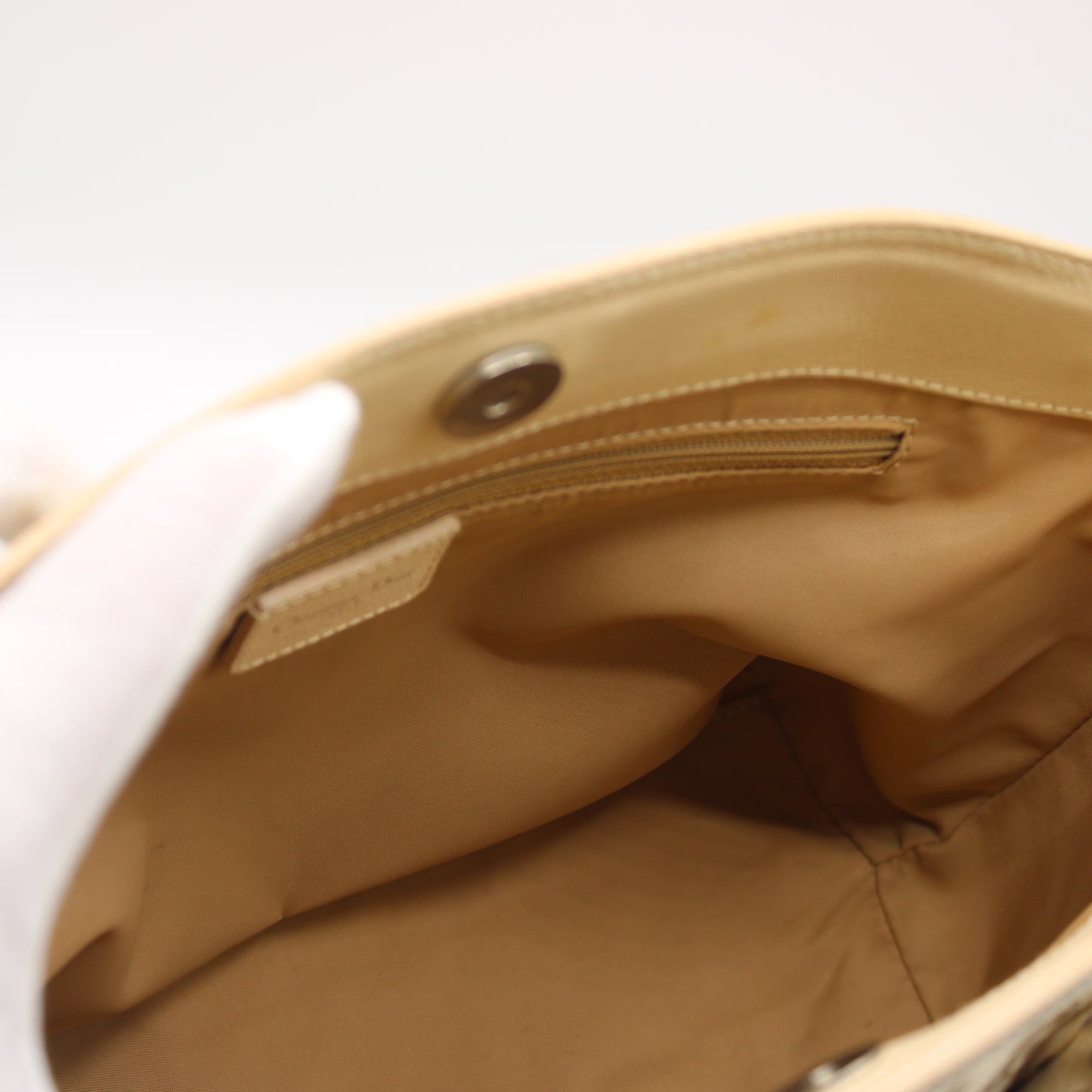 Christian Dior Beige Canvas Embroidered Oblique Floral Tote Bag