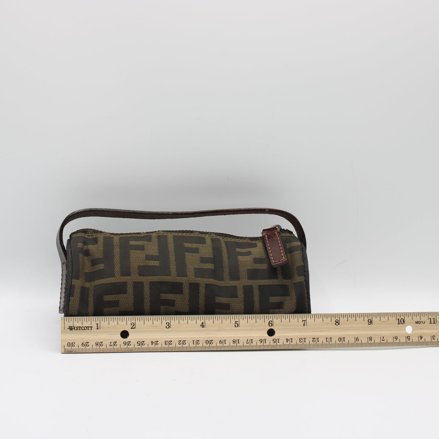 Fendi Brown Zucca Canvas Cylinder Mini Bag With Leather Handle #6