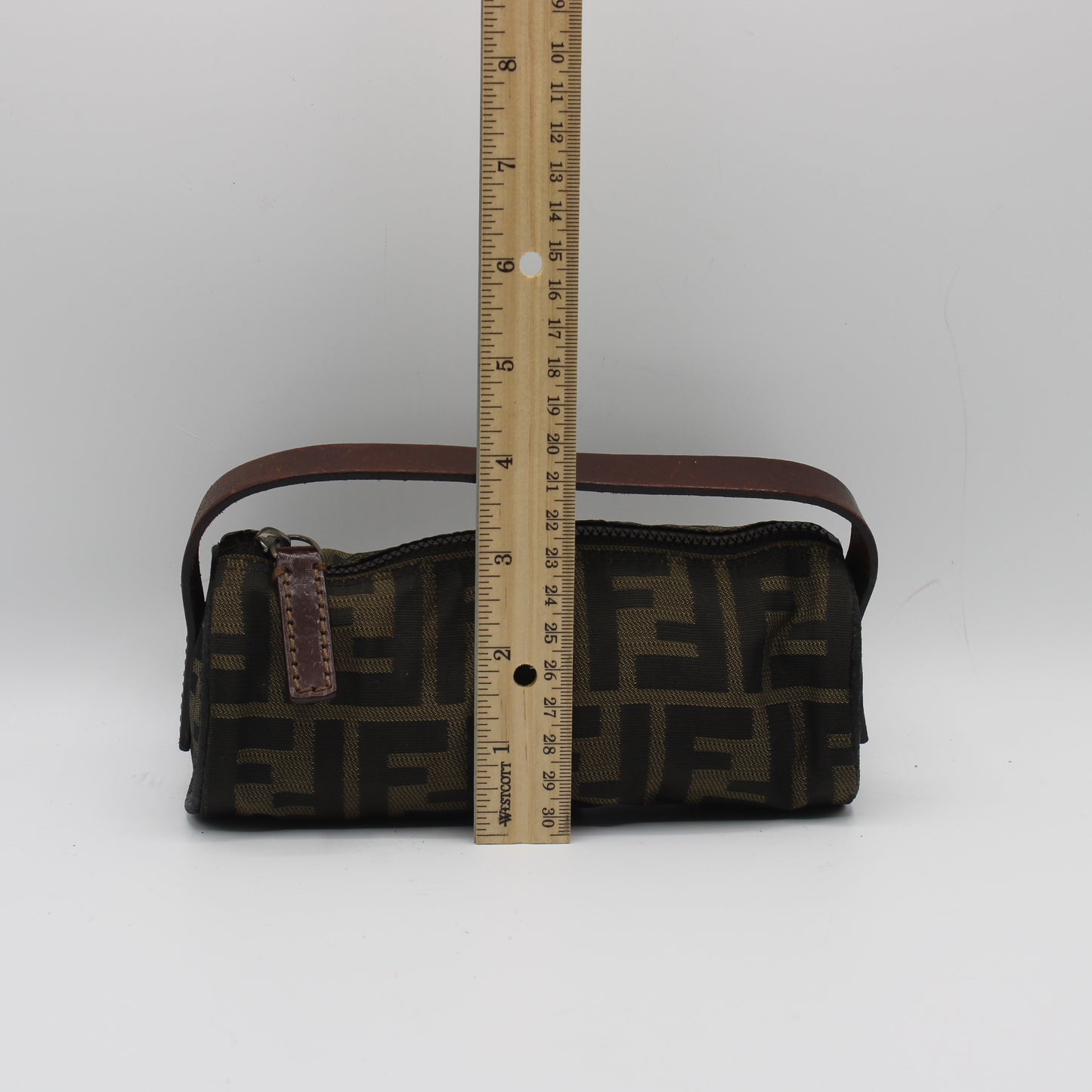 Fendi Brown Zucca Canvas Cylinder Mini Bag With Leather Handle #6