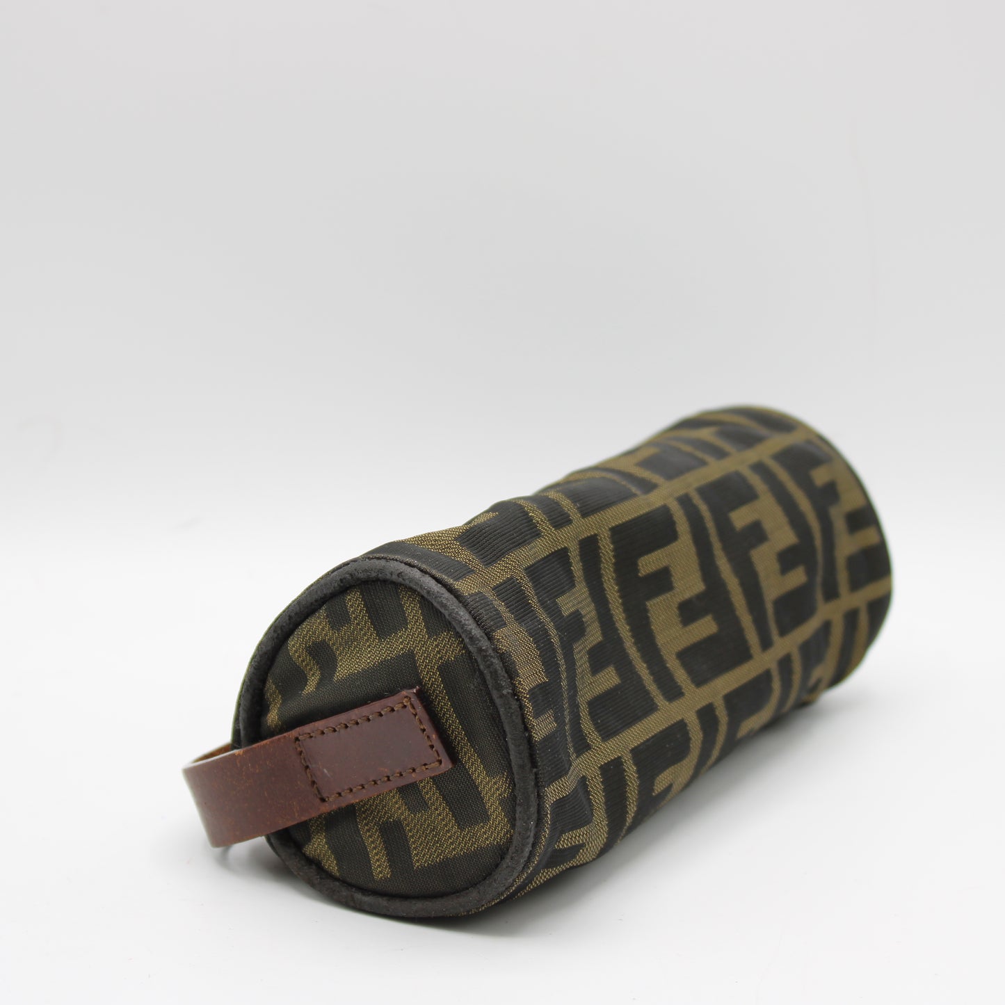 Fendi Brown Zucca Canvas Cylinder Mini Bag With Leather Handle #6