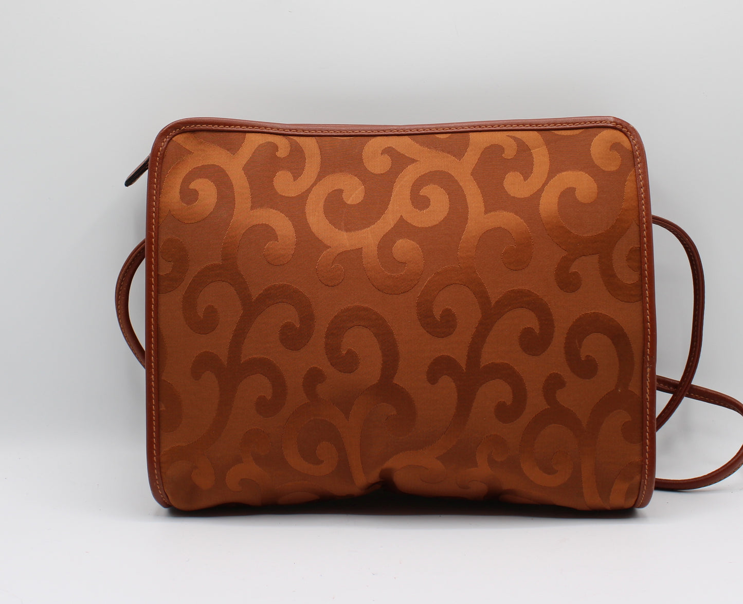 Yves Saint Laurent Orange YSL Mascarade Canvas Crossbody Bag